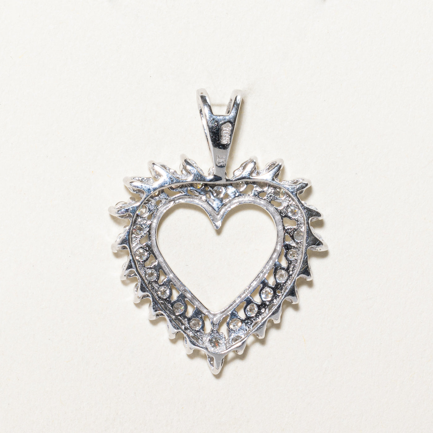 Diamond Open Heart Pendant | 1.00ctw
