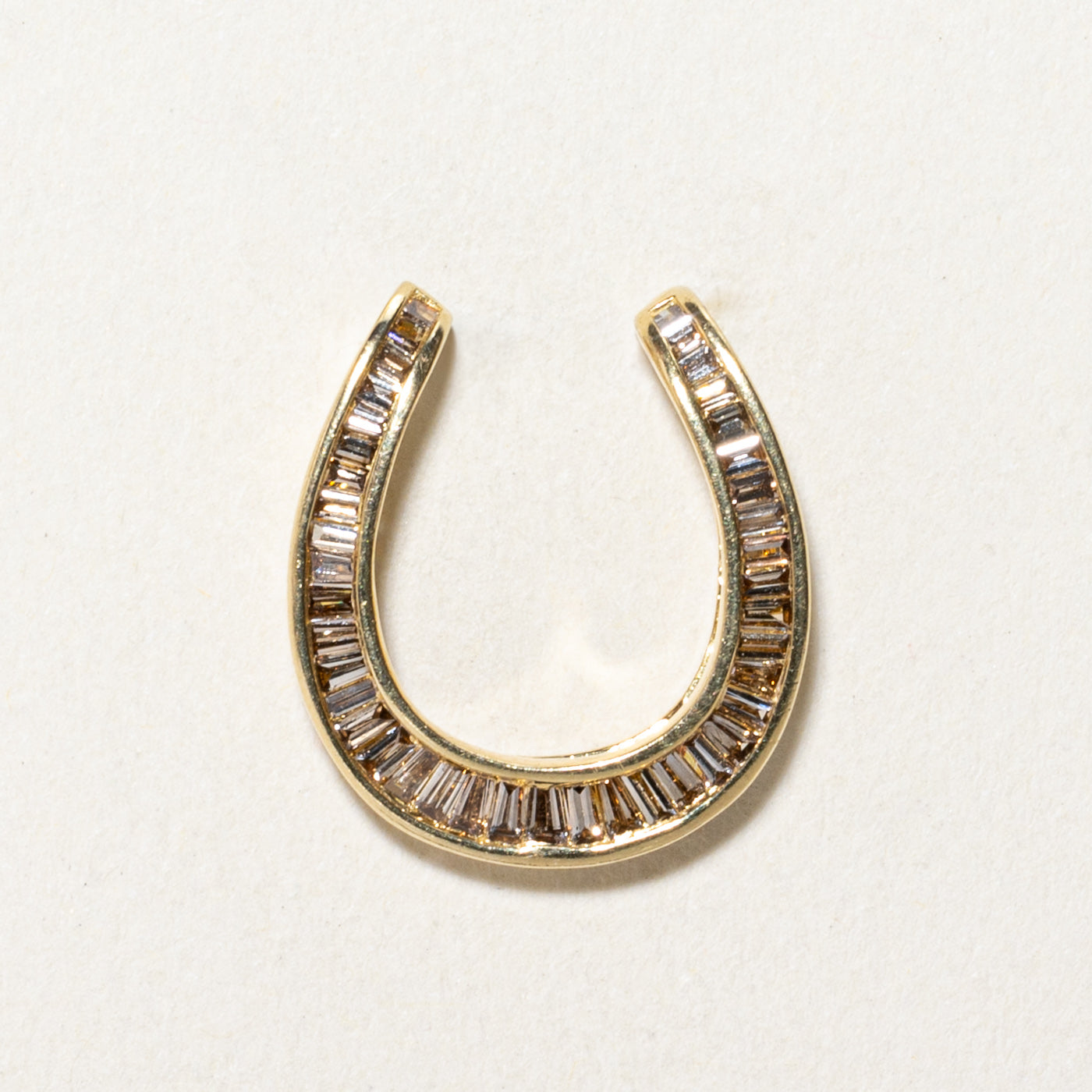 Brown Diamond Horseshoe Pendant | 0.53ctw