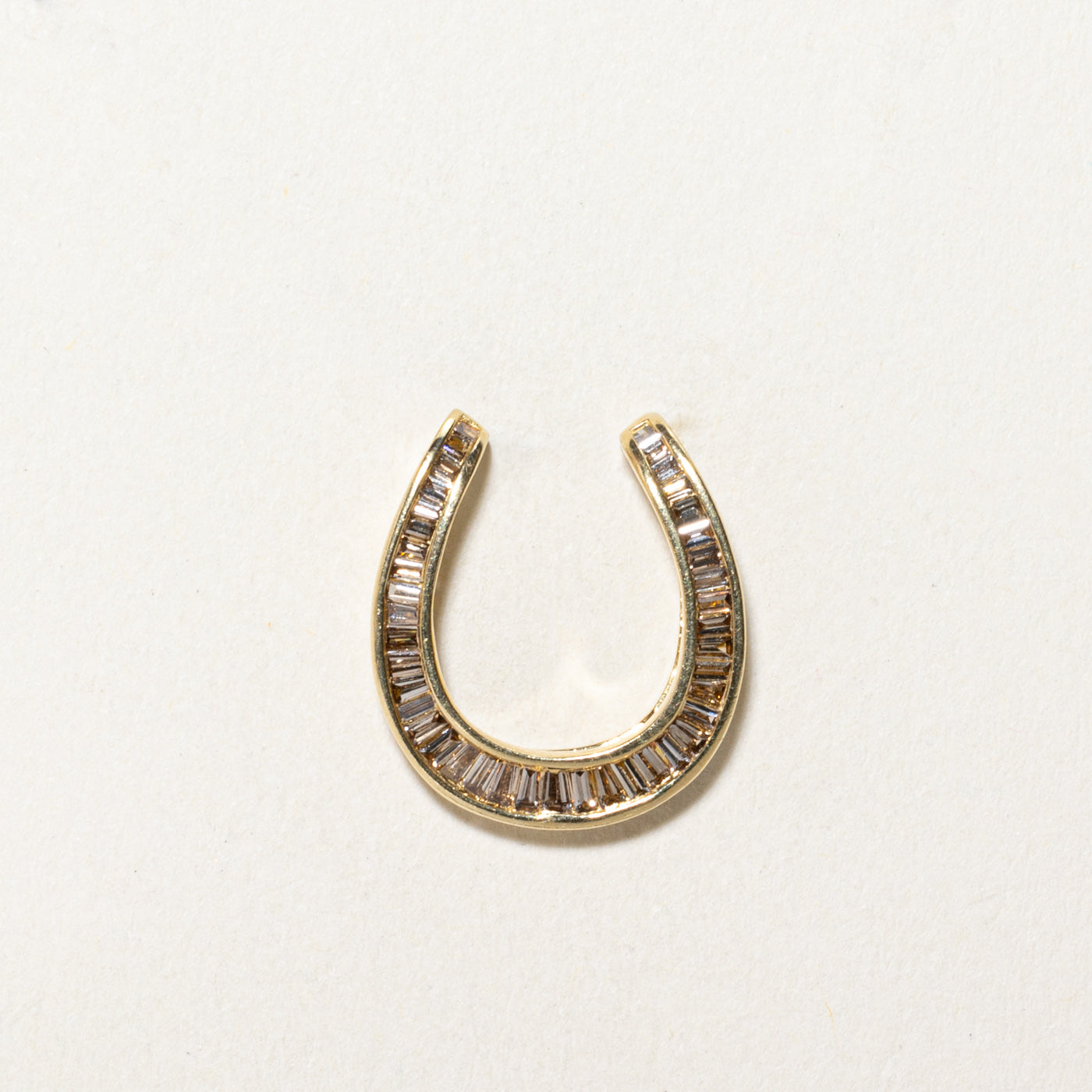 Brown Diamond Horseshoe Pendant | 0.53ctw