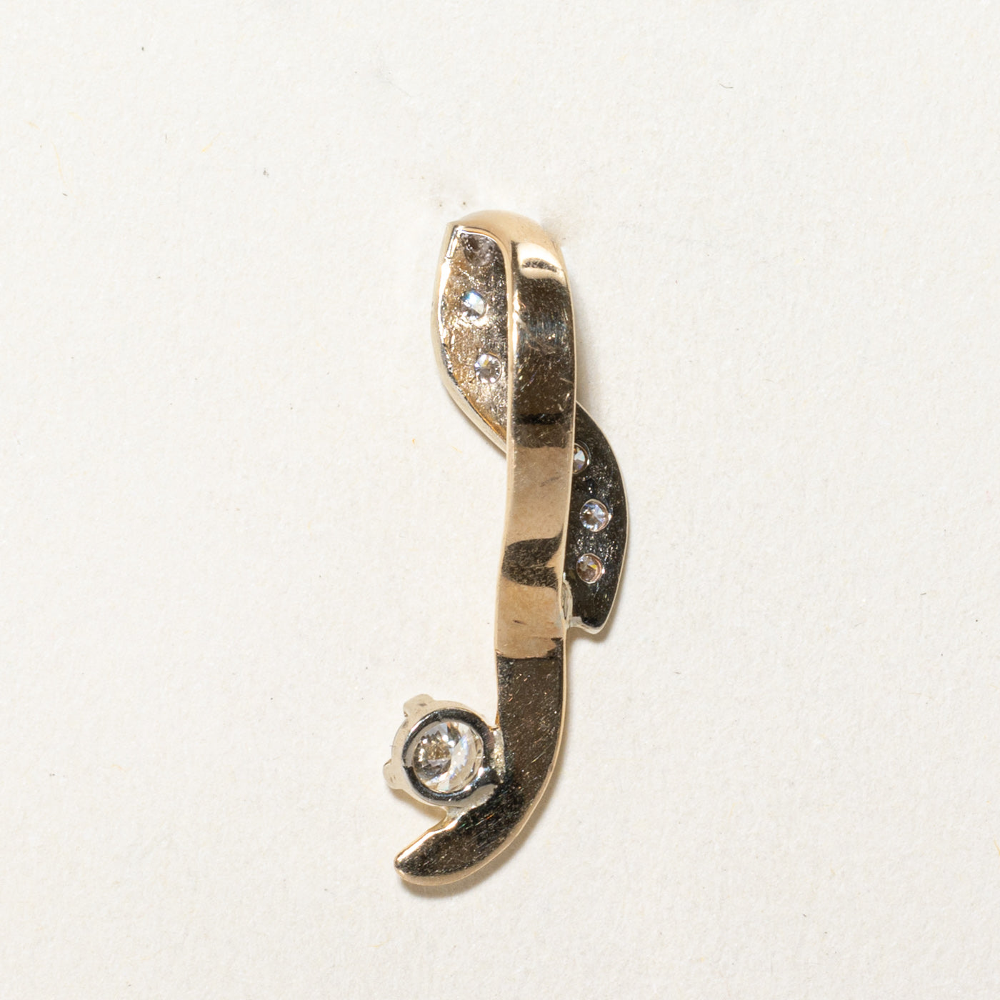 Diamond Abstract Drop Pendant | 0.39ctw