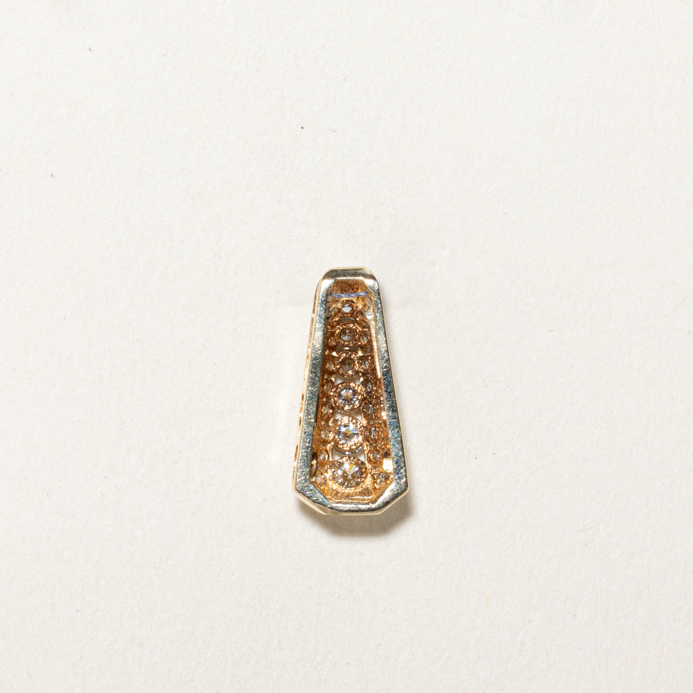 Channel Set Diamond Drop Pendant | 0.50ctw