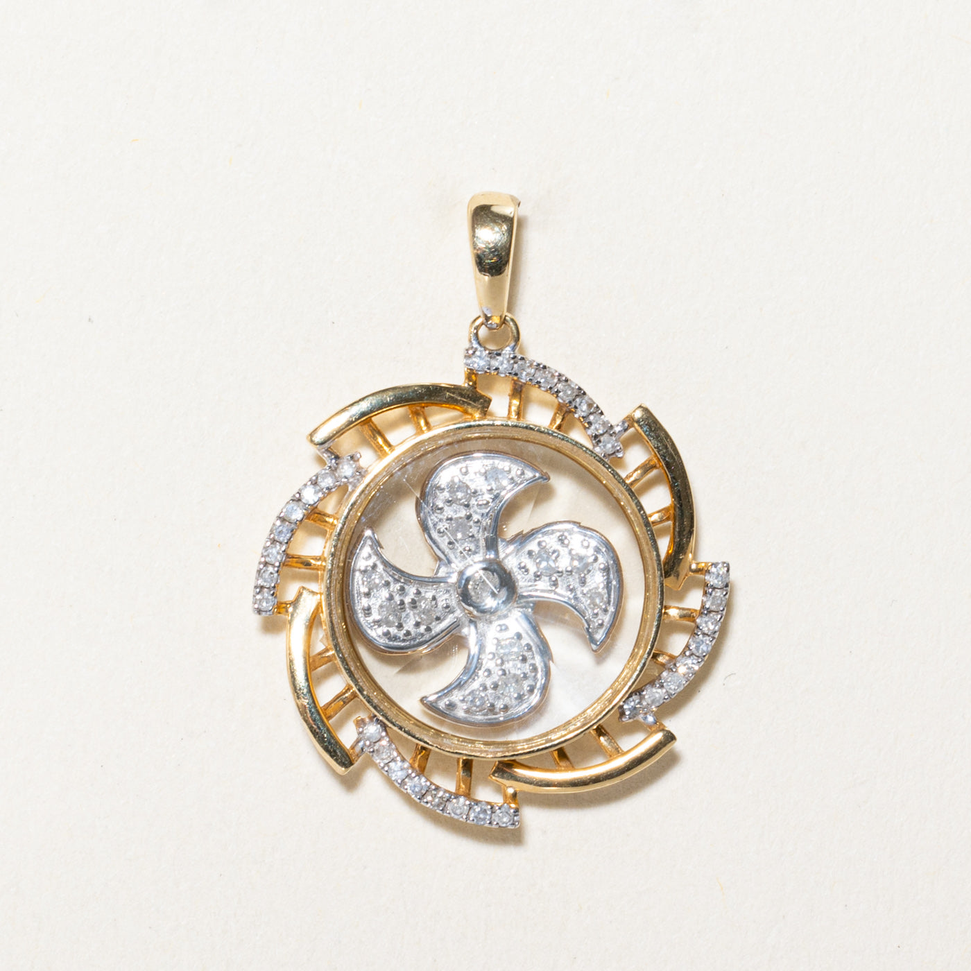 Diamond Propeller Pendant | 0.15ctw