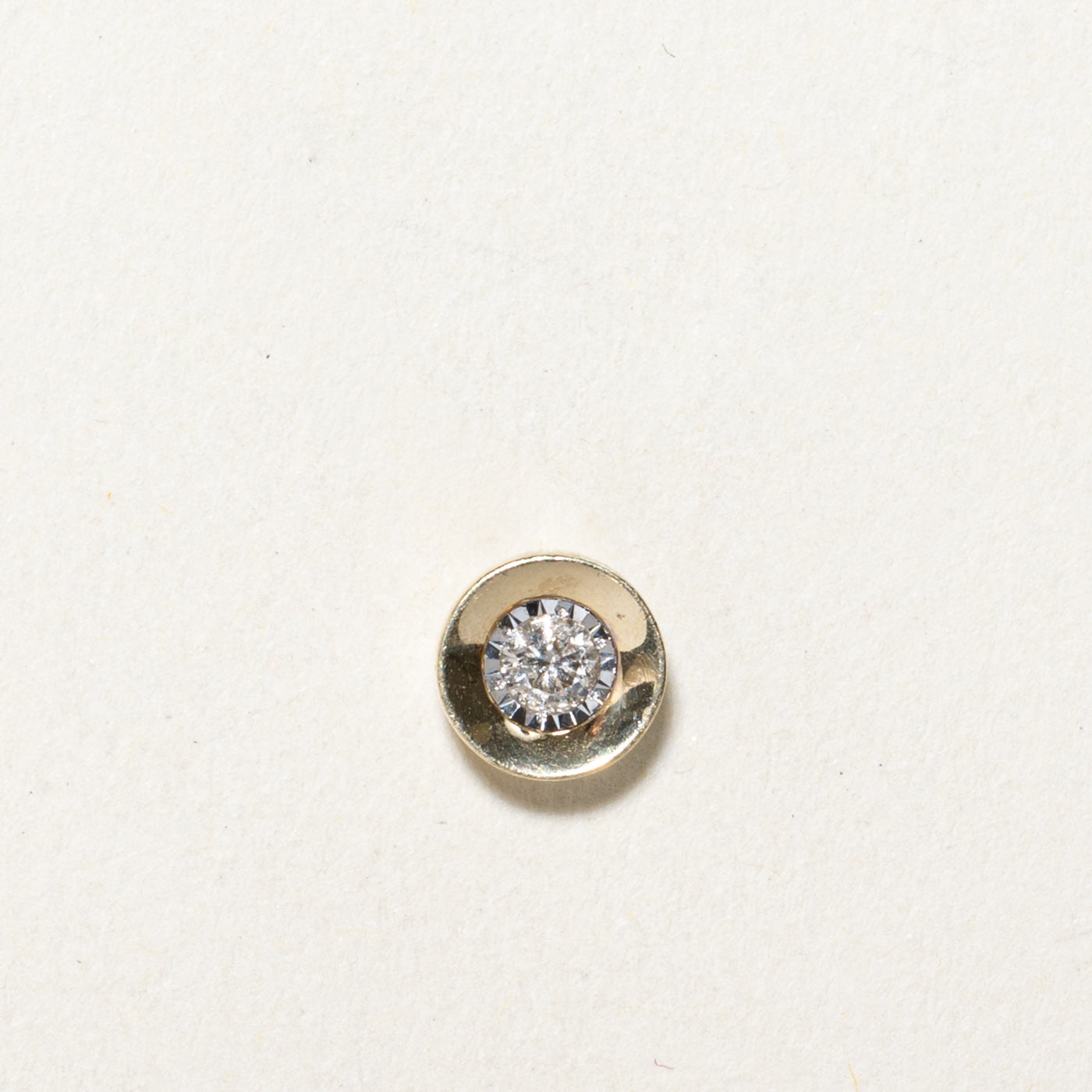 Illusion Set Diamond Circle Pendant | 0.10ct