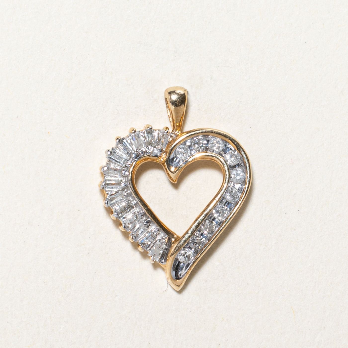 Diamond Open Heart Pendant | 0.30ctw