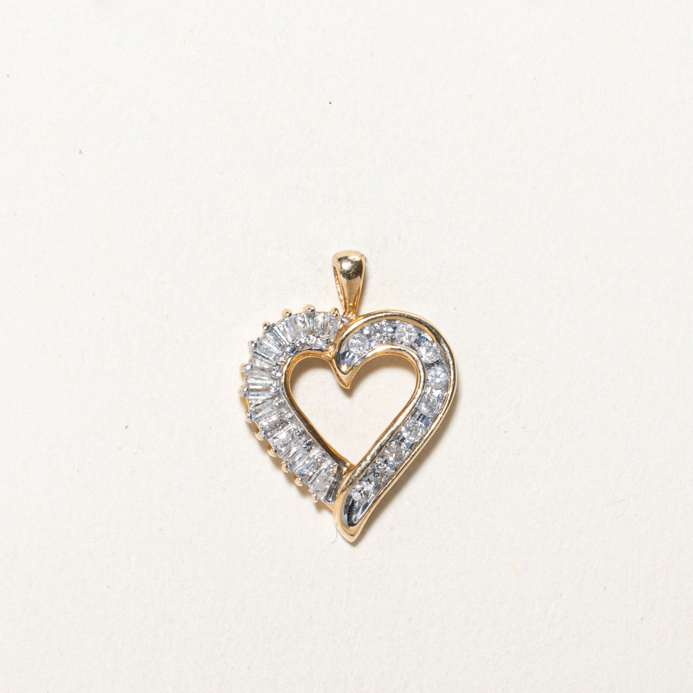 Diamond Open Heart Pendant | 0.30ctw
