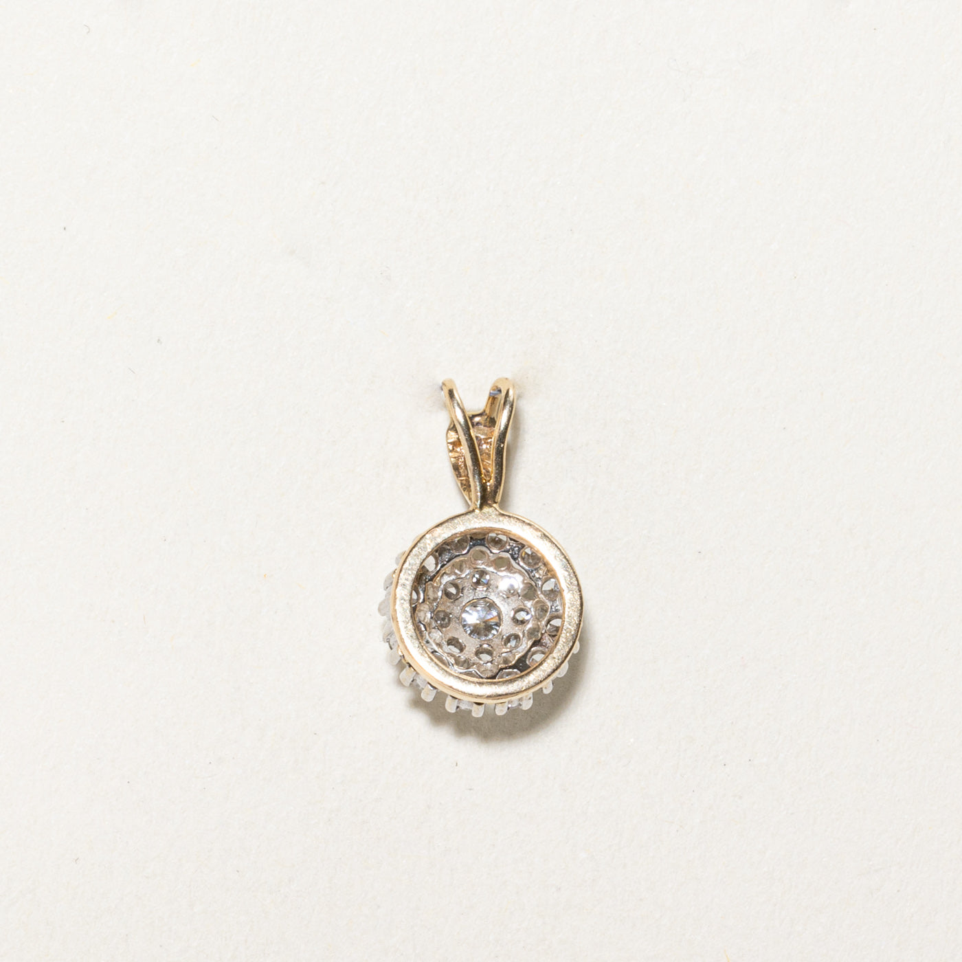 Diamond Cluster Round Pendant | 0.45ctw