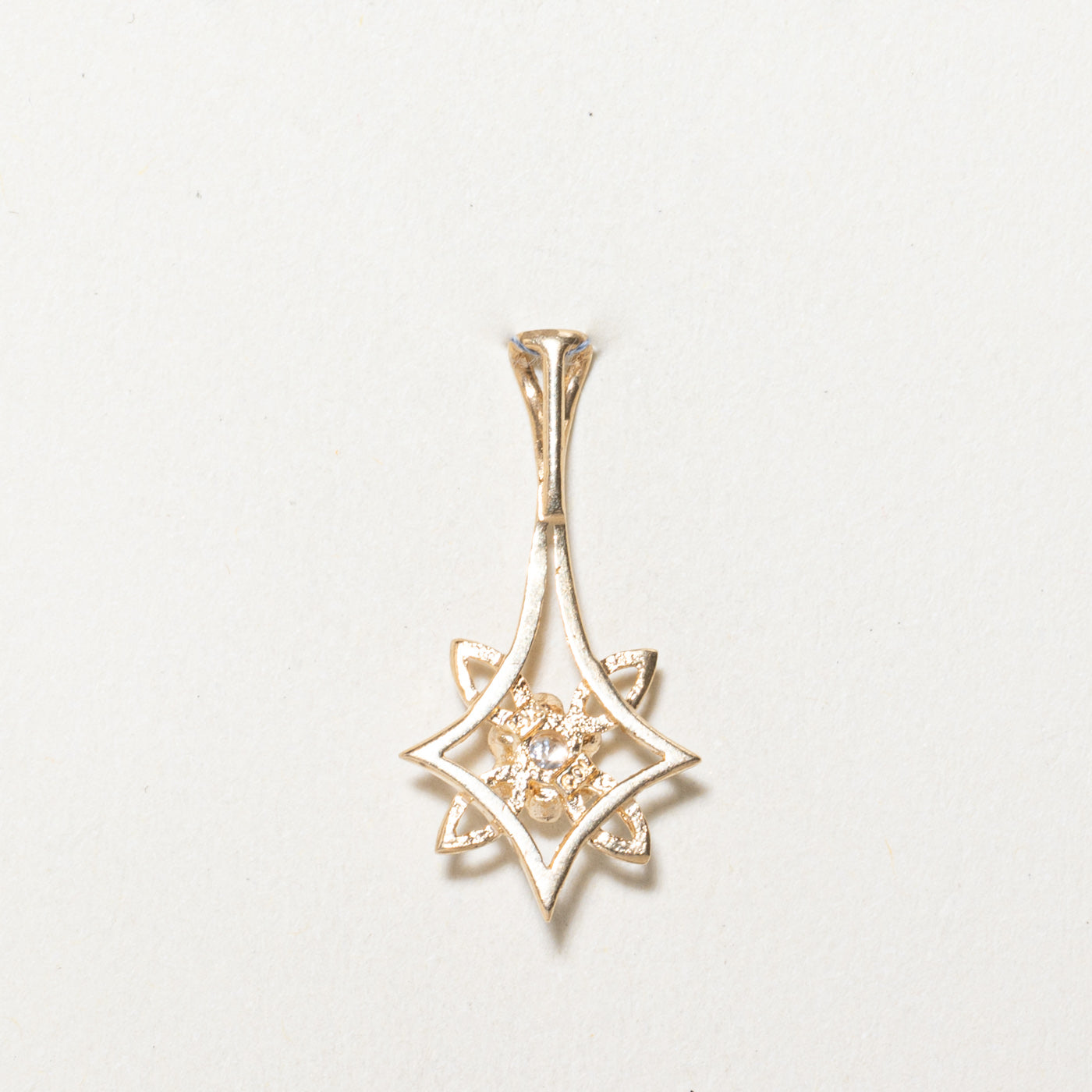 Diamond Floral Star Pendant | 0.05ct