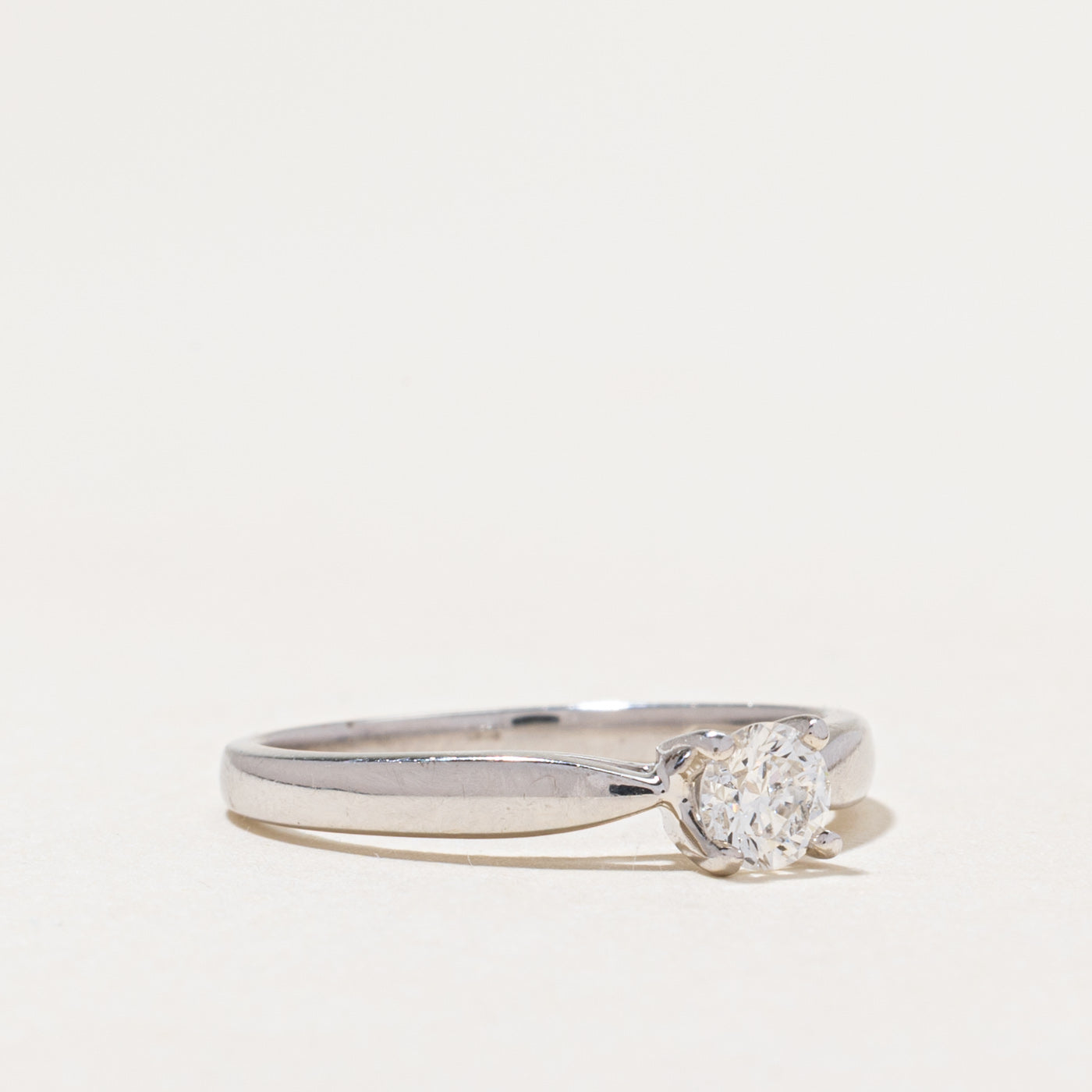 18k Solitaire Diamond Engagement Ring | 0.33ct | SZ 6.75