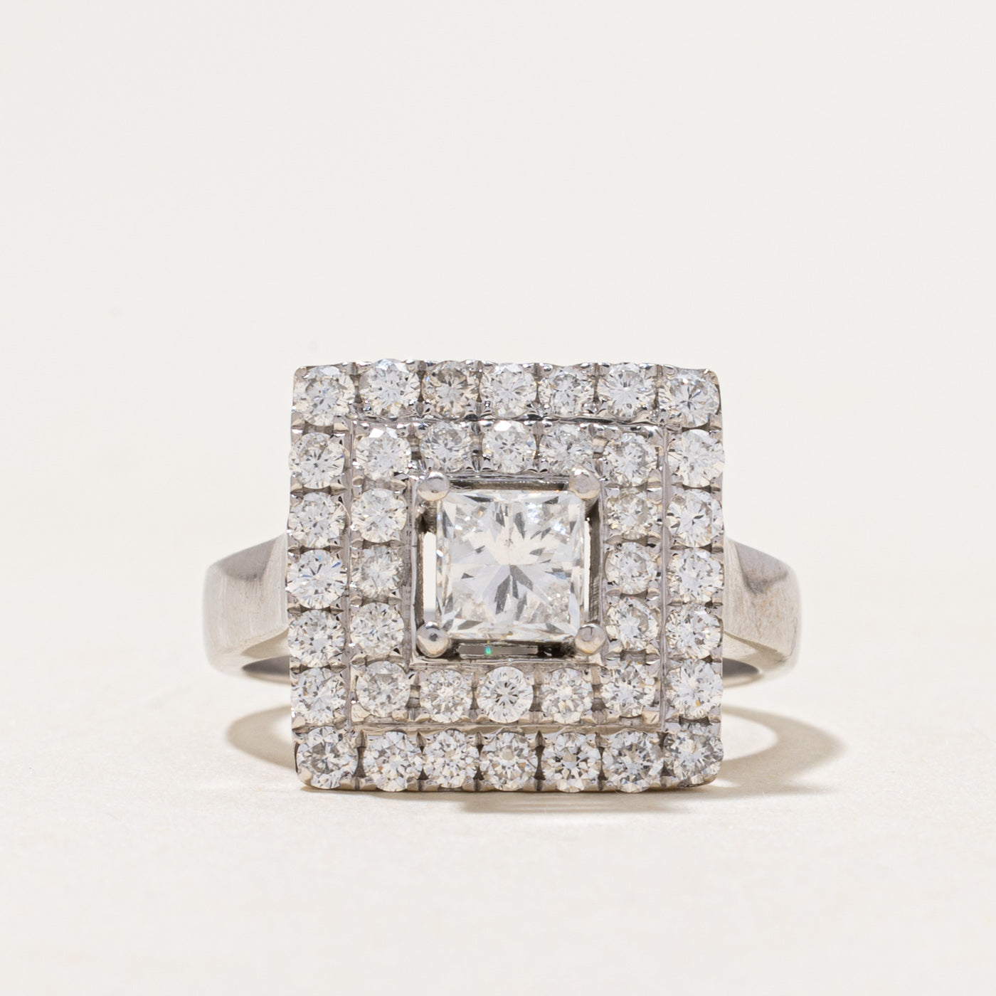 18k Princess Cut Diamond Cocktail Ring | 1.59ctw | SZ 6