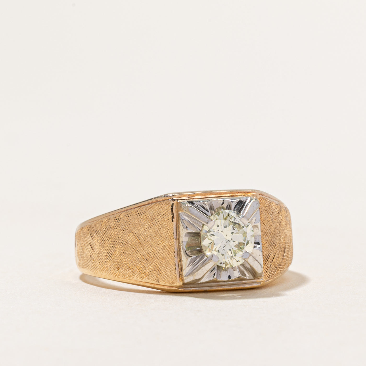 Vintage Canadian Illusion Set Diamond Ring | 0.80ct | SZ 10