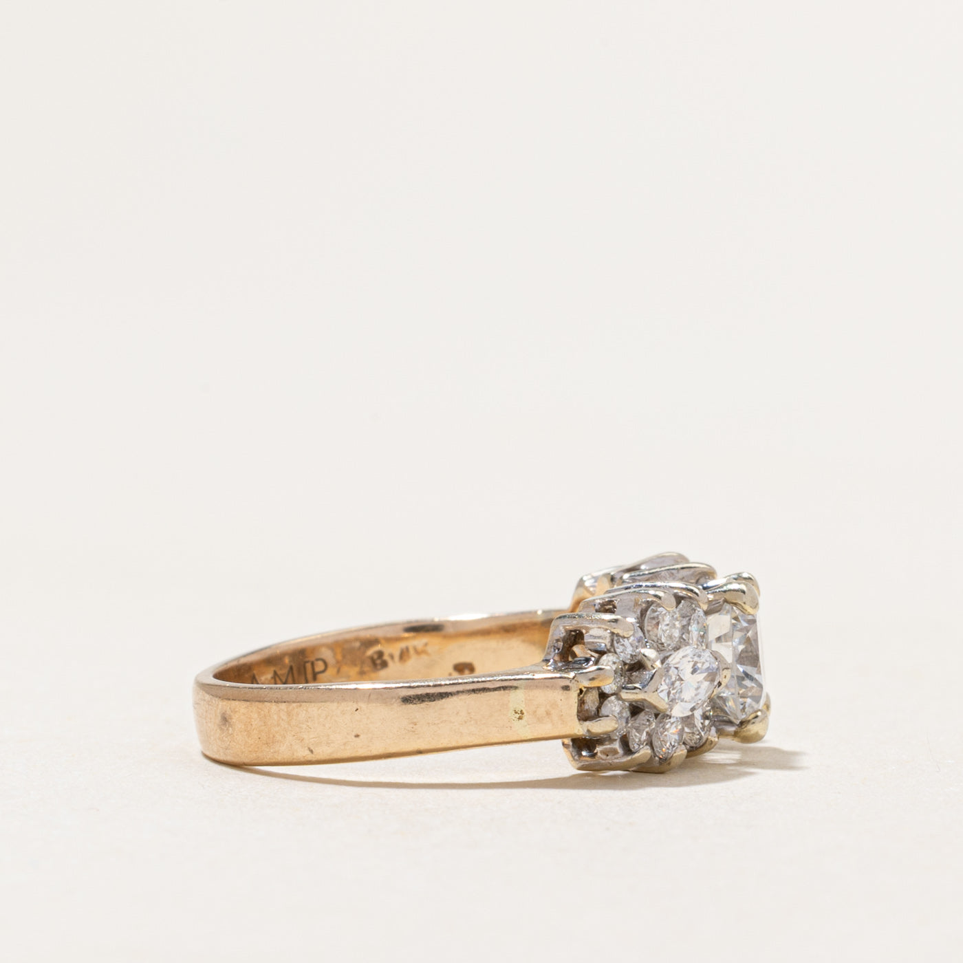 Diamond Cluster Accented Ring | 1.47ctw | SZ 5