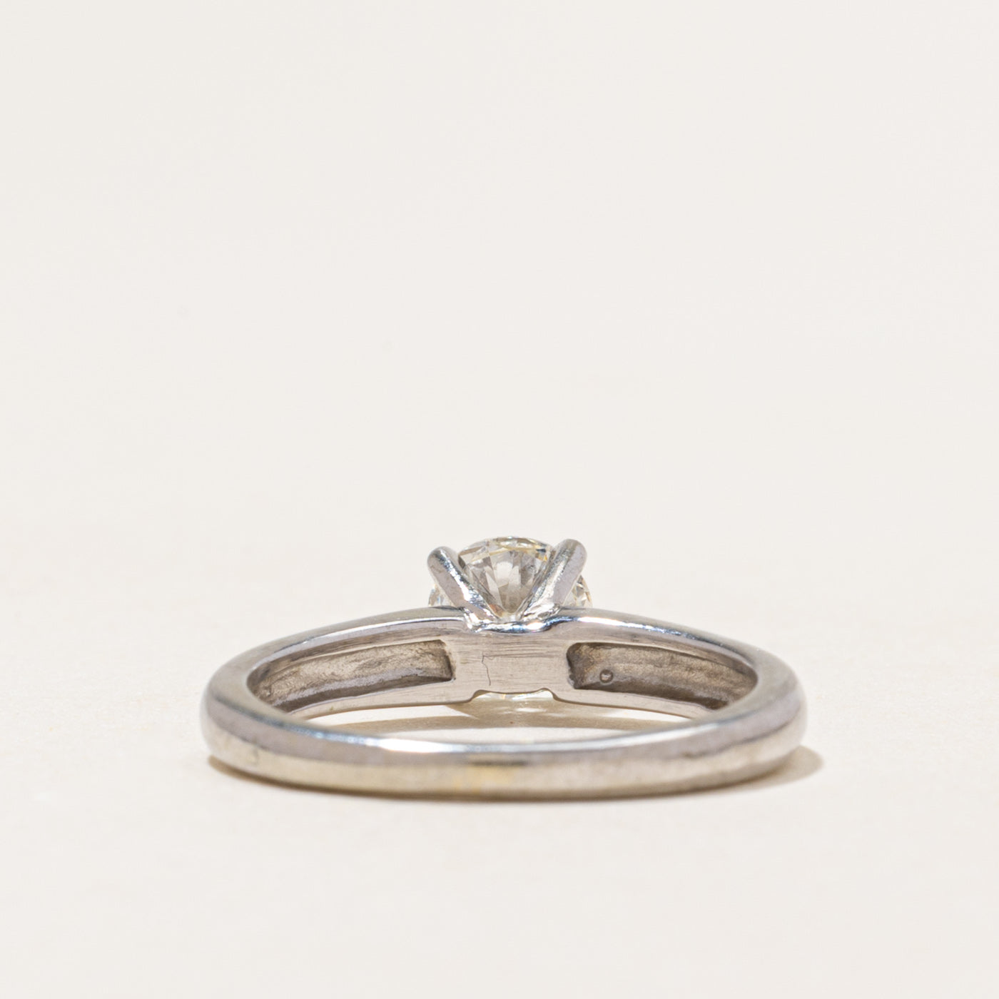 19k Solitaire Diamond Engagement Ring | 0.70ct | SZ 5.75