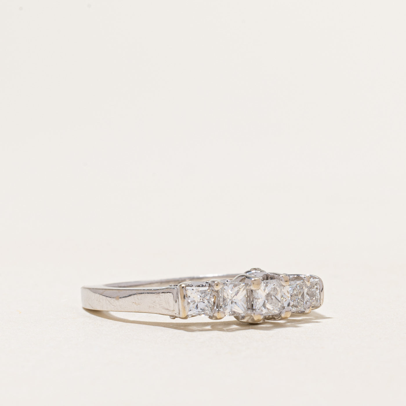 Five Stone Princess Cut Diamond Ring | 0.72ctw | SZ 6.5