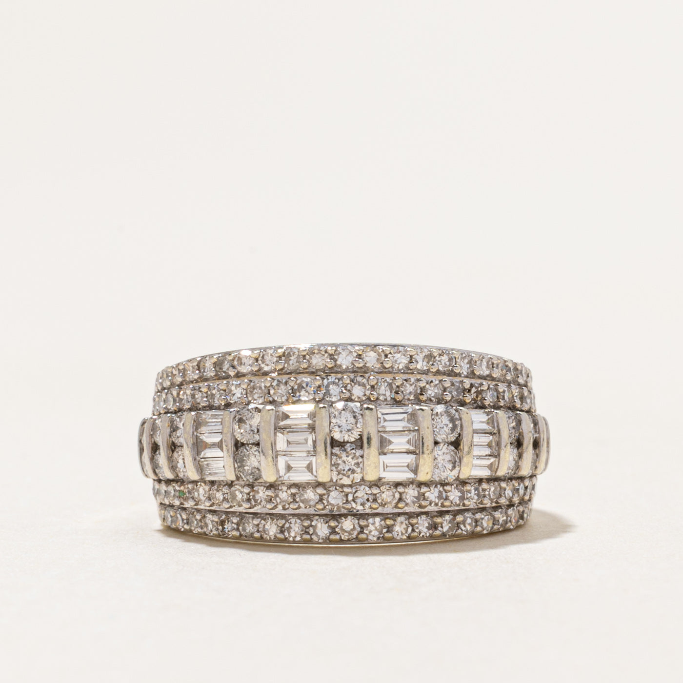 Multi Row Diamond Band | 1.00ctw | SZ 5