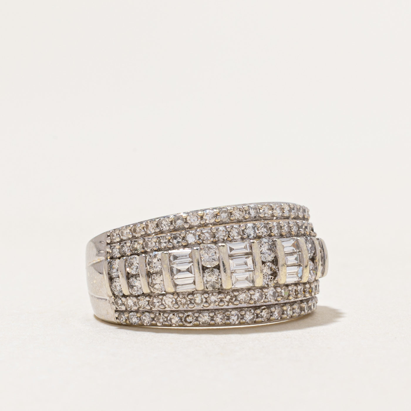 Multi Row Diamond Band | 1.00ctw | SZ 5