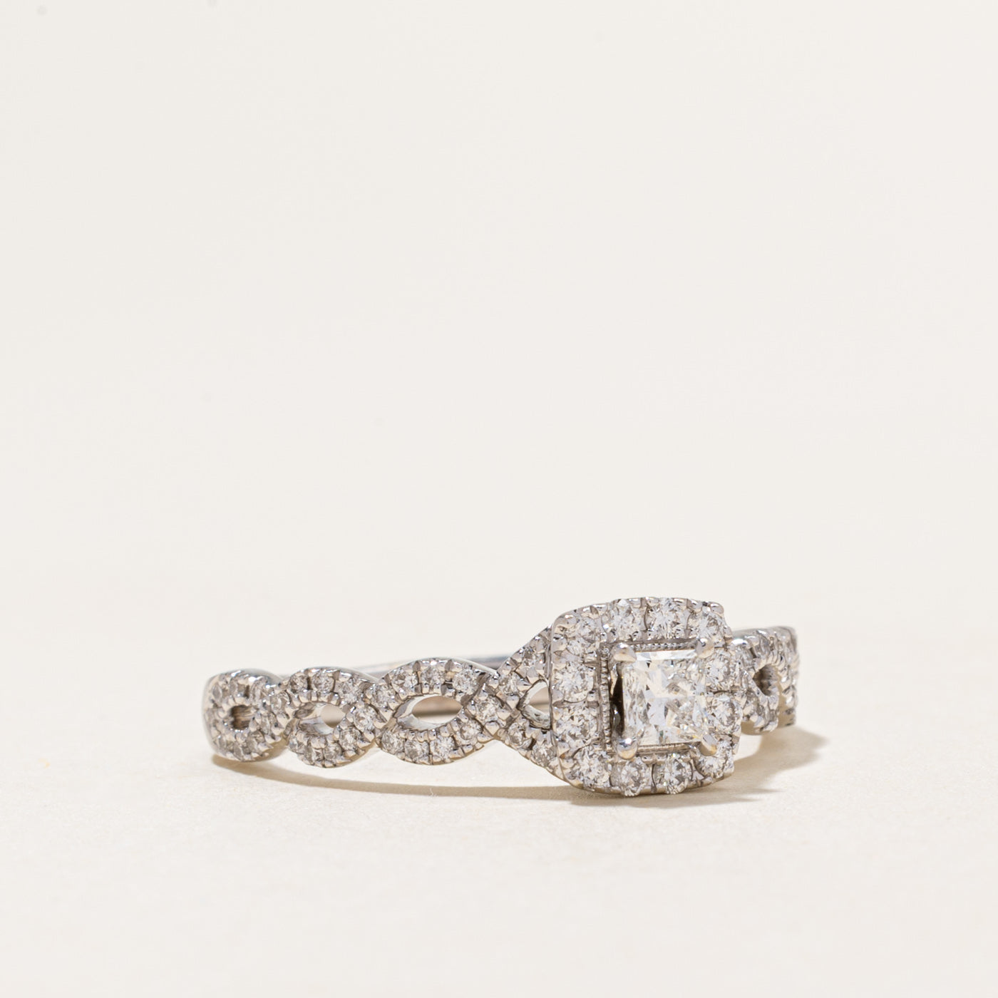 Princess Cut Diamond Engagement Ring | 0.41ctw | SZ 9