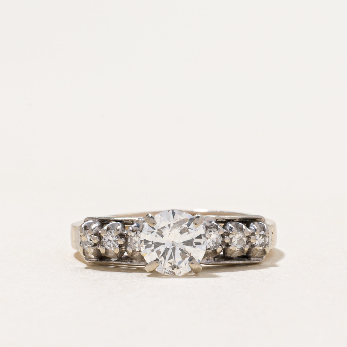 White Gold Diamond Engagement Ring | 0.77ctw | SZ 5.75