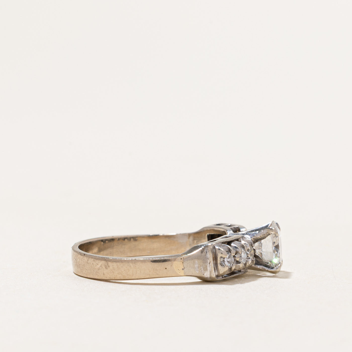 White Gold Diamond Engagement Ring | 0.77ctw | SZ 5.75