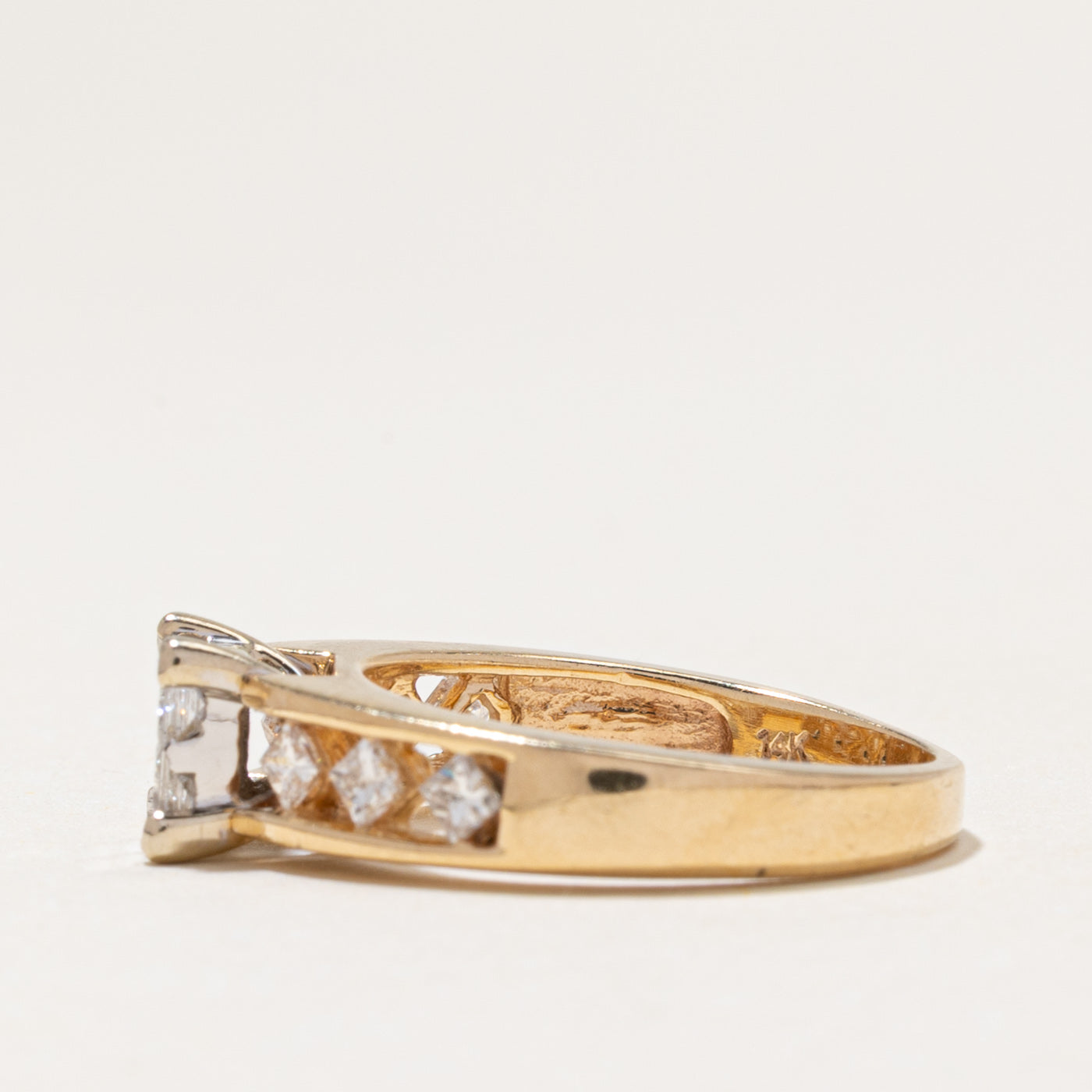 Illusion Set Princess Cut Diamond Ring | 0.90ctw | SZ 7.25