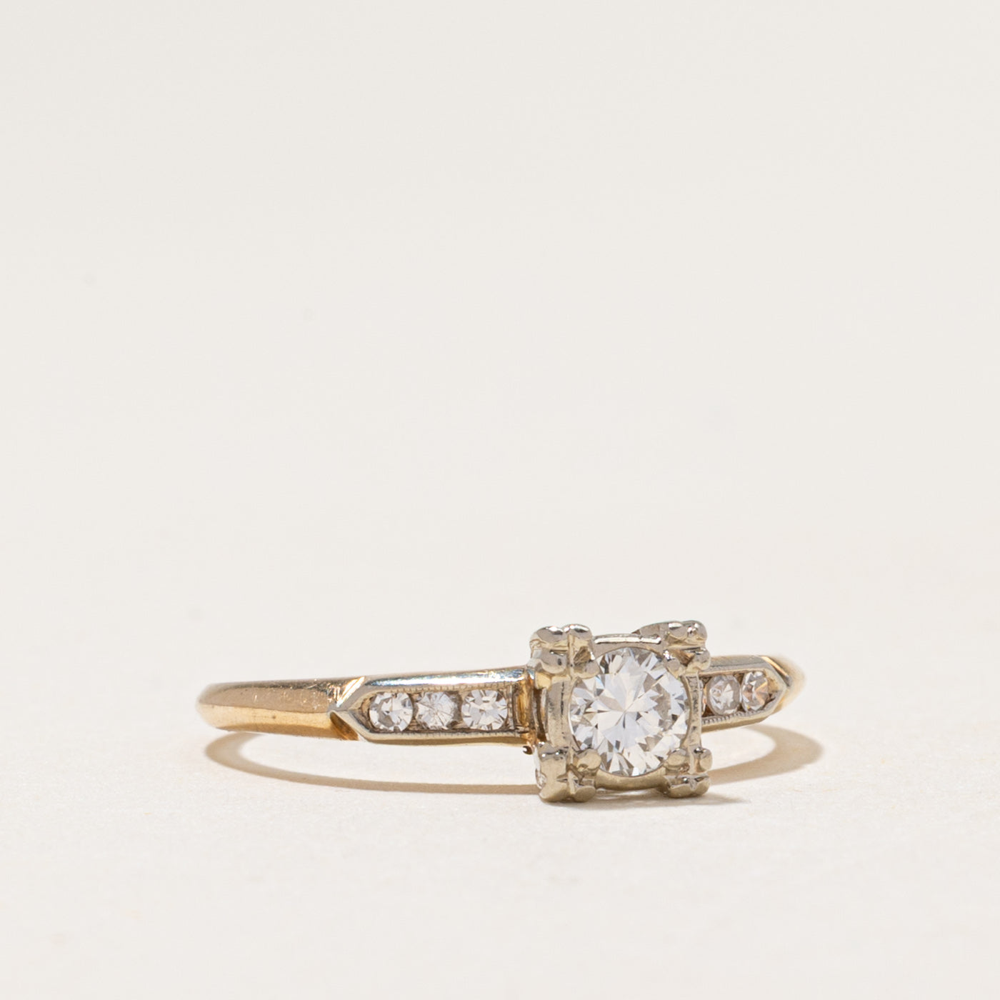 Diamond Accented Engagement Ring | 0.28ctw | SZ 5.5