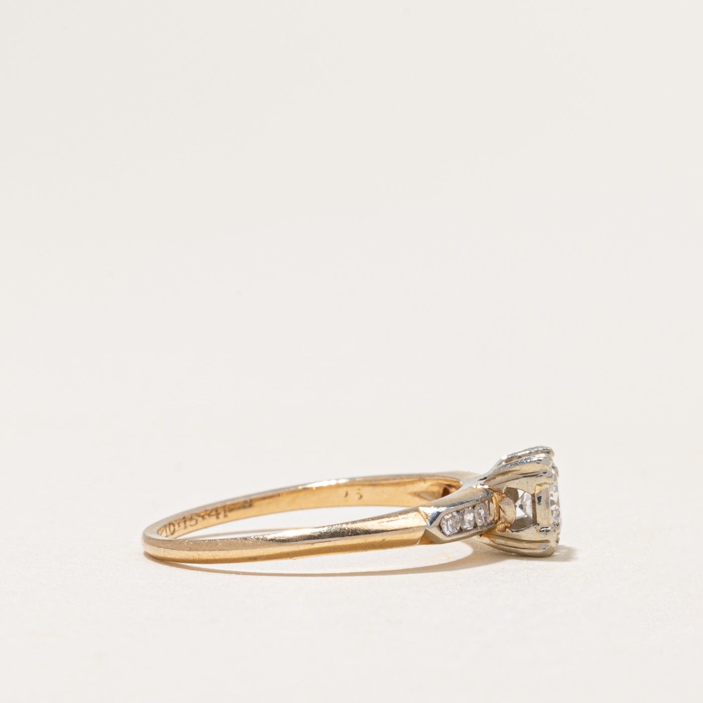 Diamond Accented Engagement Ring | 0.28ctw | SZ 5.5