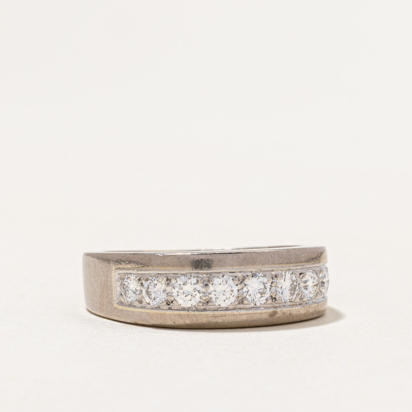 'Birks' 18k Semi Eternity Diamond Band | 0.57ctw | SZ 6.75