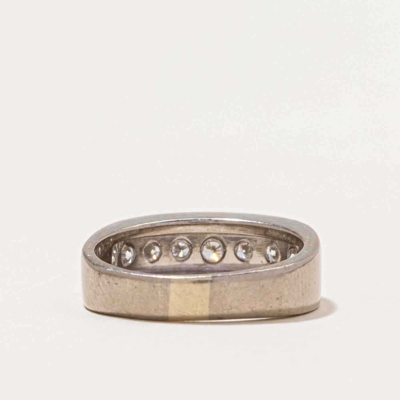 'Birks' 18k Semi Eternity Diamond Band | 0.57ctw | SZ 6.75
