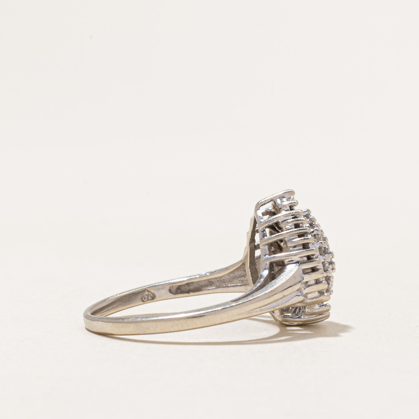 Mixed Cut Diamond Pear Cluster Ring | 0.55ctw | SZ 6.5