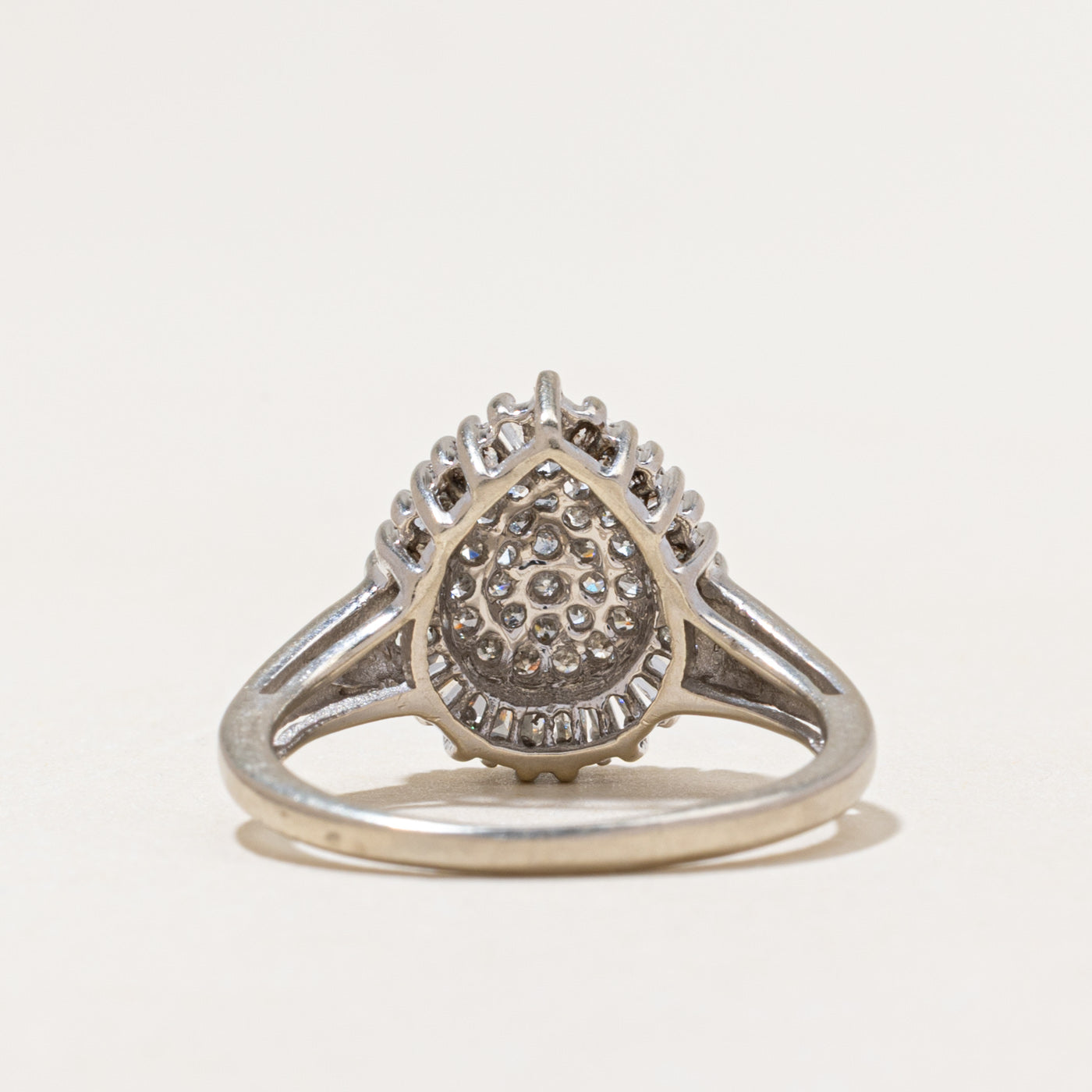 Mixed Cut Diamond Pear Cluster Ring | 0.55ctw | SZ 6.5