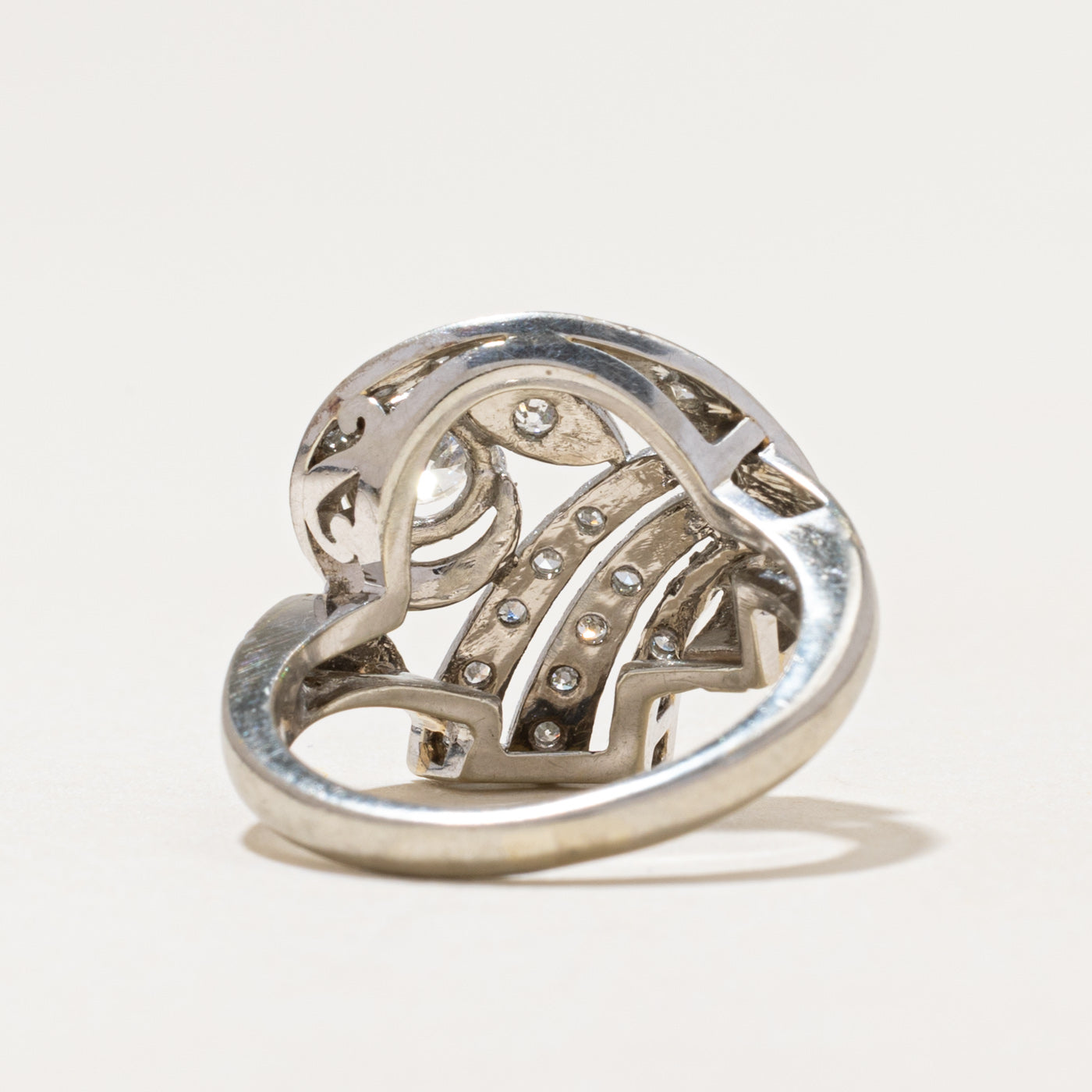 18k White Gold Diamond Cocktail Ring | 0.60ctw | SZ 5.5