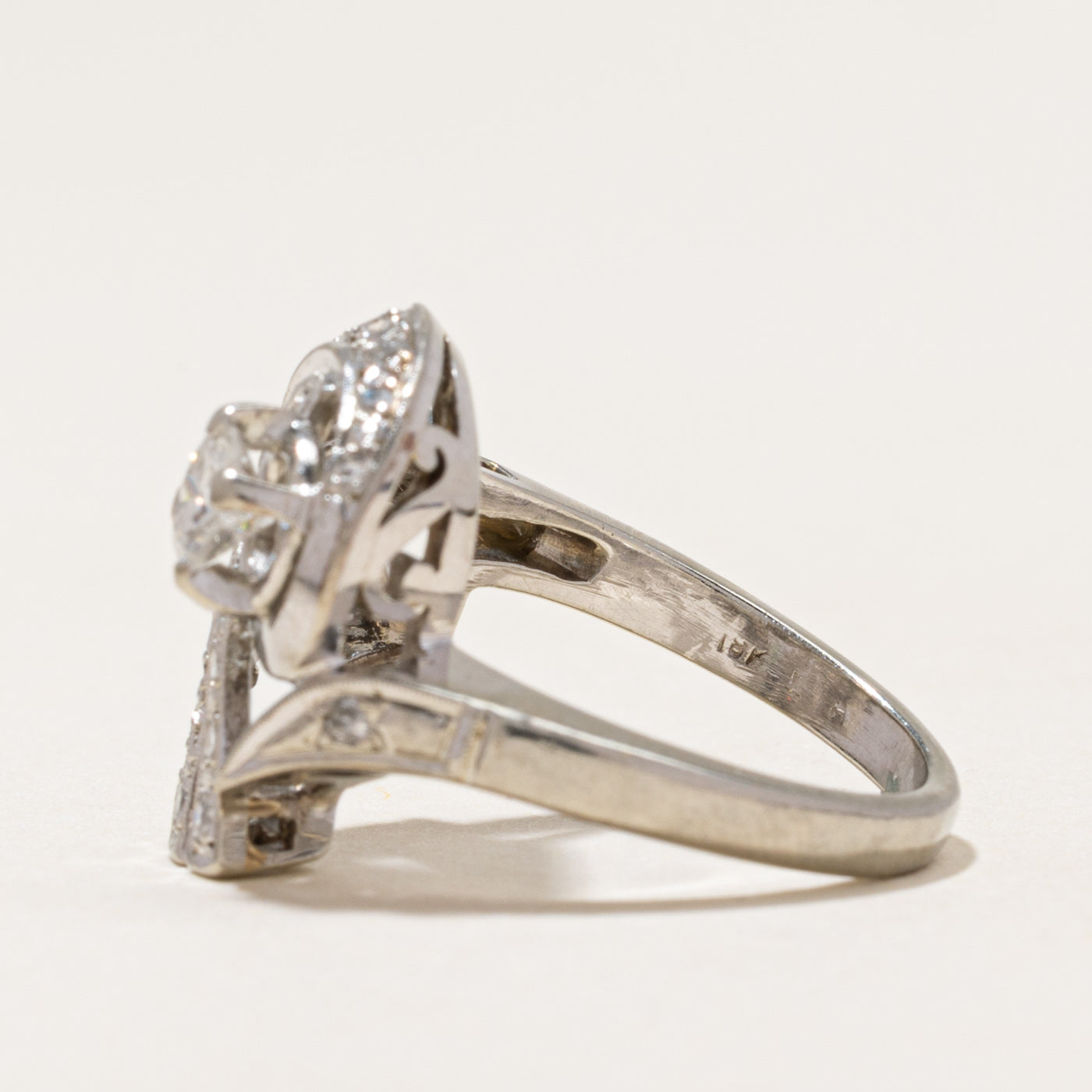 18k White Gold Diamond Cocktail Ring | 0.60ctw | SZ 5.5