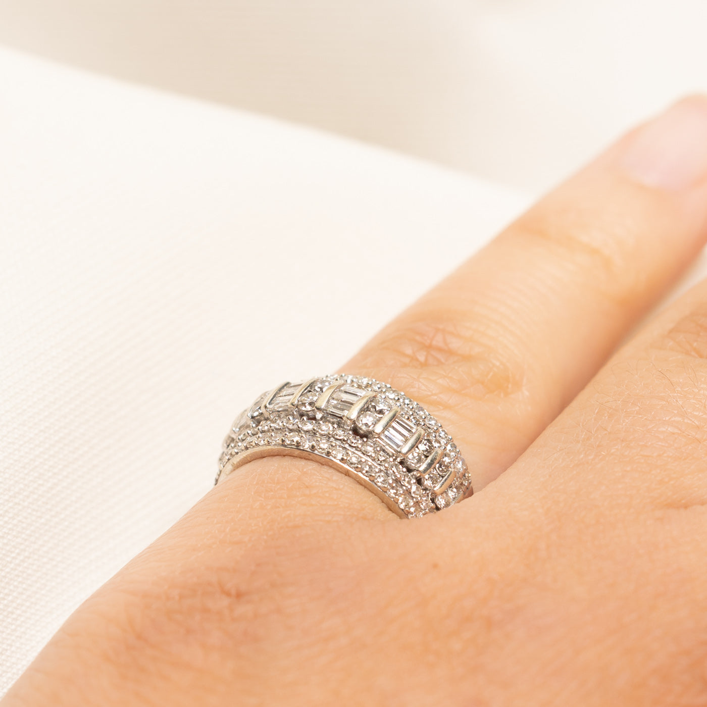 Multi Row Diamond Band | 1.00ctw | SZ 5