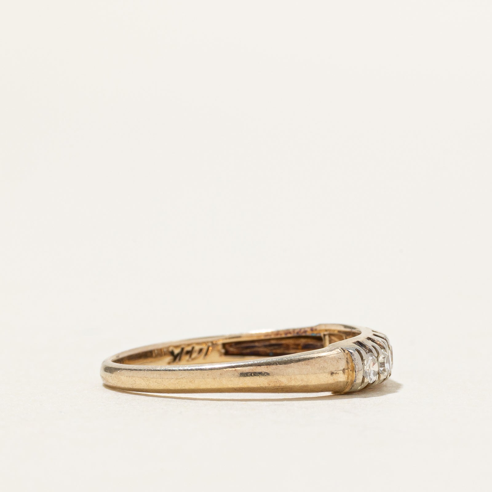 14k Semi Eternity Diamond Ring | 0.20ctw | SZ 5