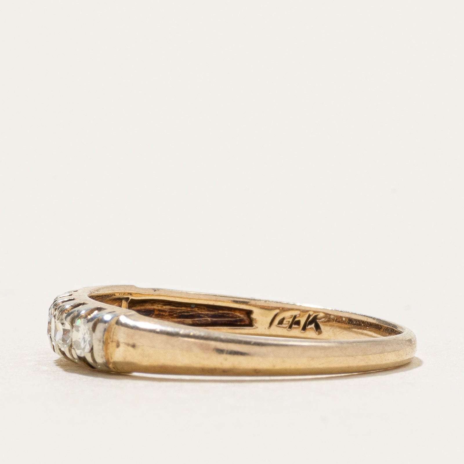 14k Semi Eternity Diamond Ring | 0.20ctw | SZ 5