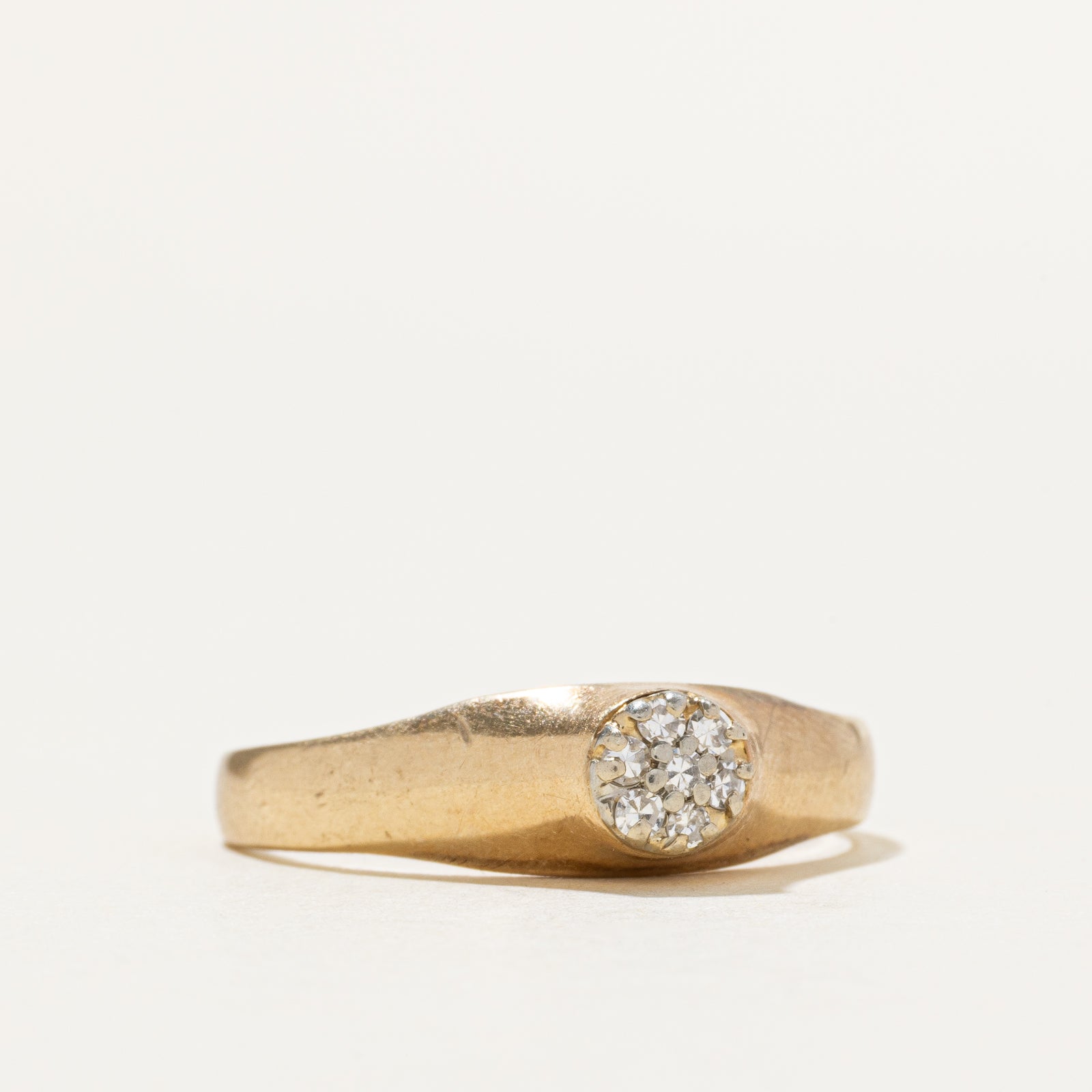 14k Diamond Round Cluster Ring | 0.10ctw | SZ 9.5