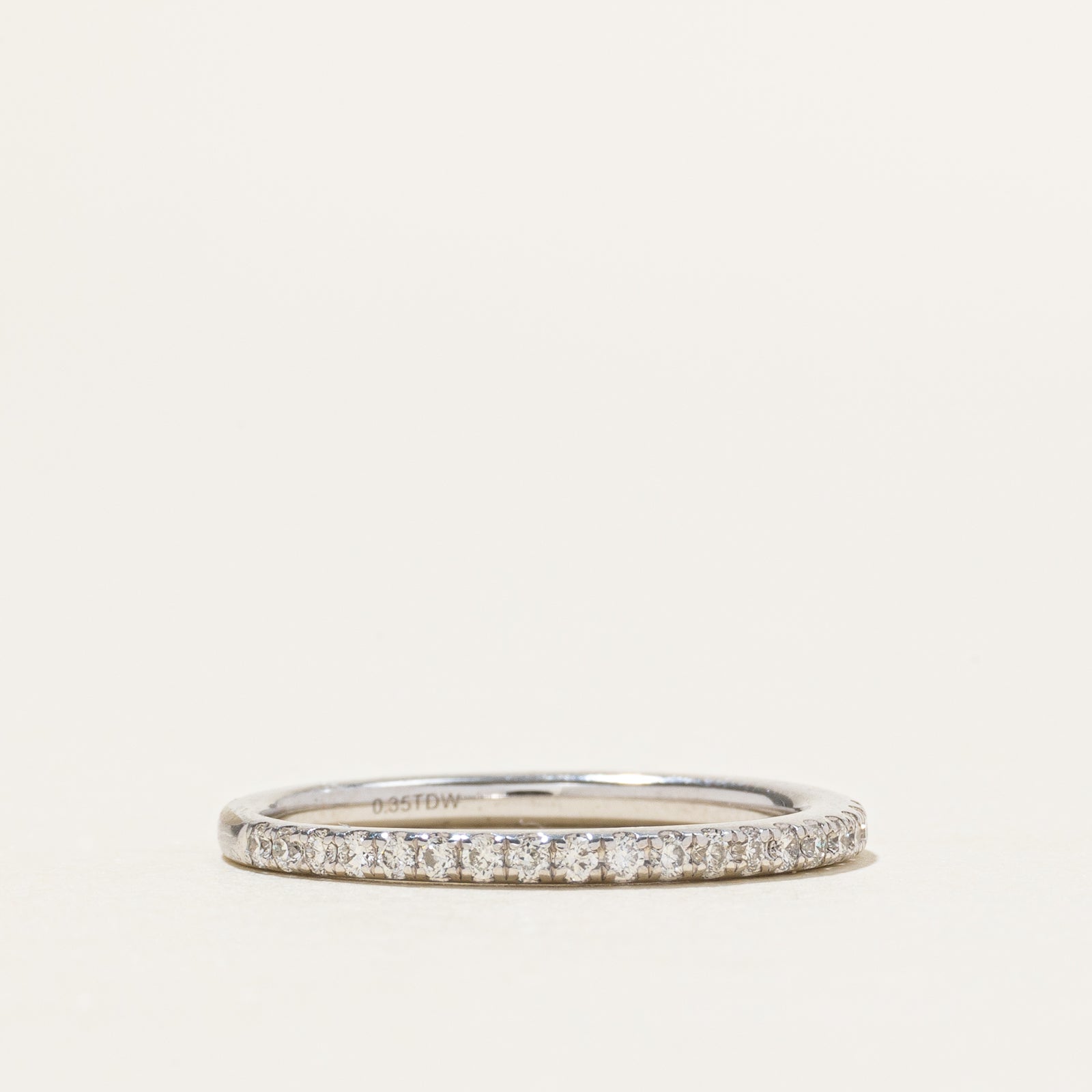 14k Eternity Diamond Thin Band | 0.35ctw | 1.6mm | SZ 6