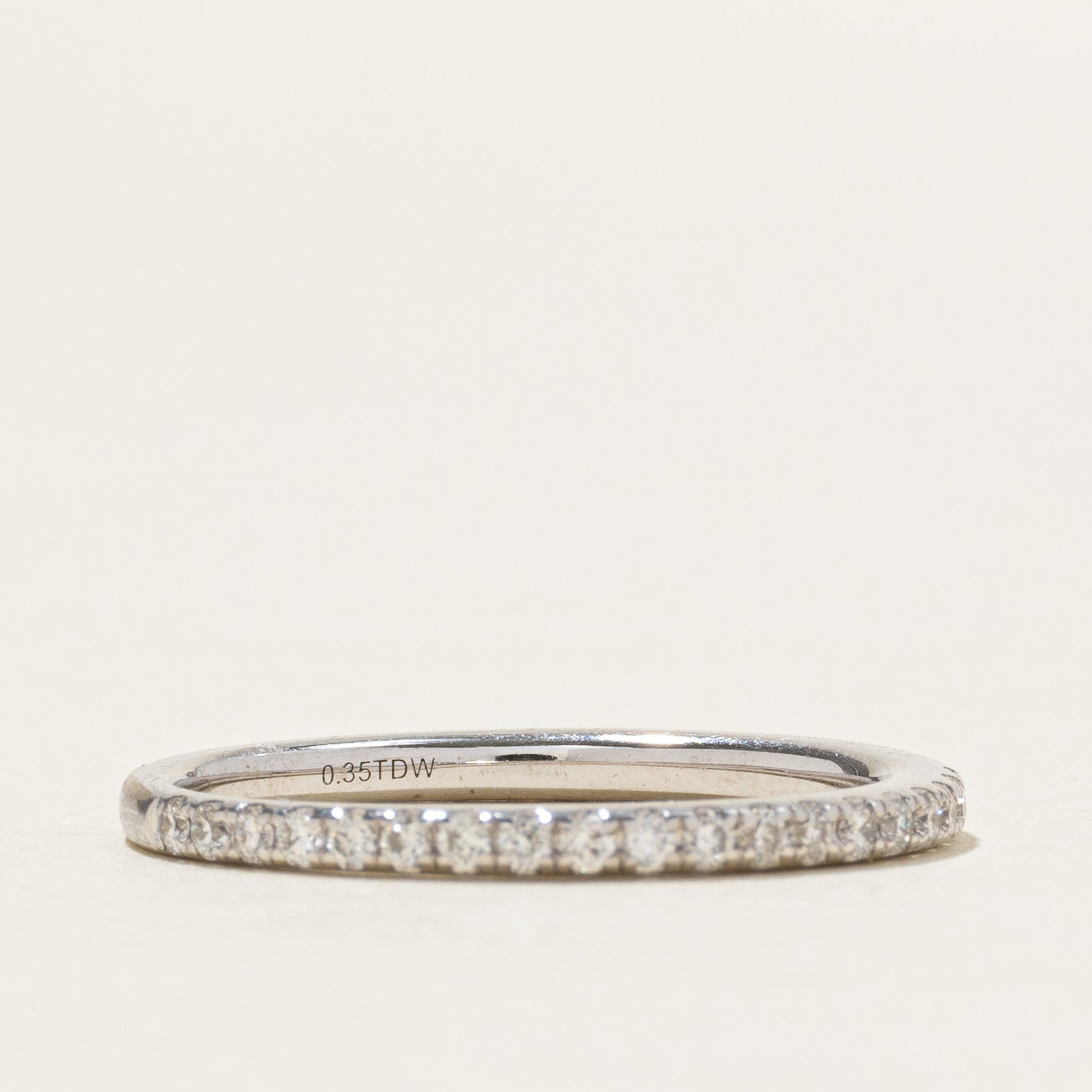 14k Eternity Diamond Thin Band | 0.35ctw | 1.6mm | SZ 6