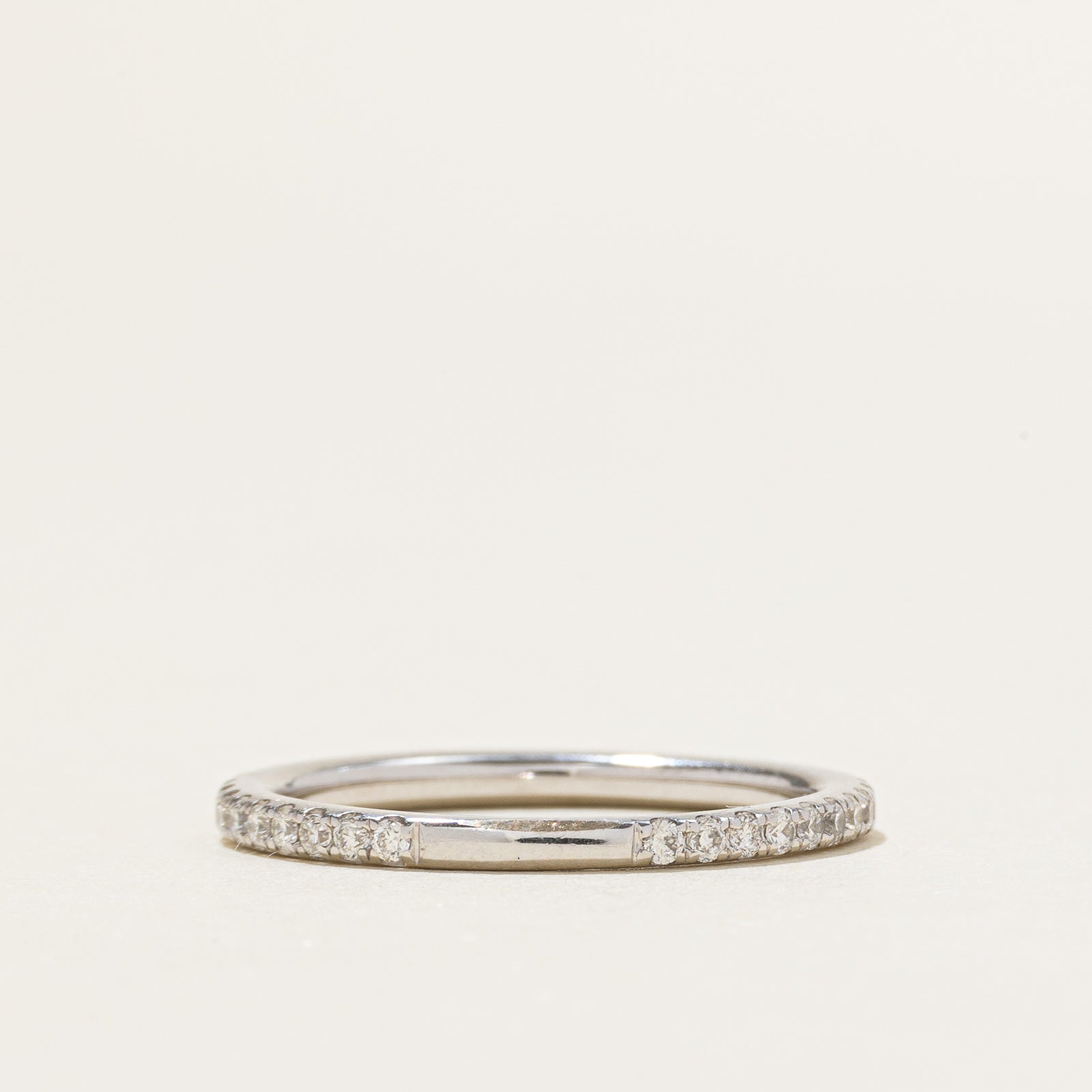 14k Eternity Diamond Thin Band | 0.35ctw | 1.6mm | SZ 6