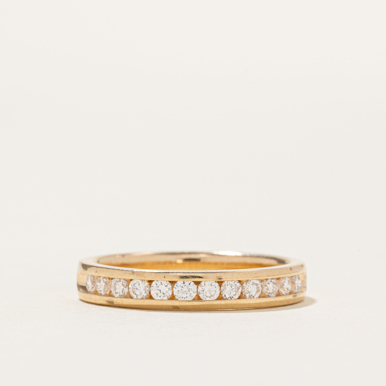 14k Semi Eternity Channel Set Diamond Band | 0.29ctw | 3.25mm | SZ 6.5
