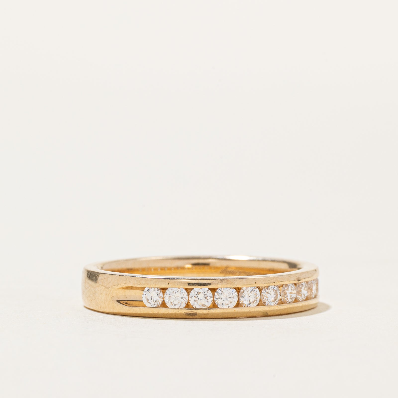 14k Semi Eternity Channel Set Diamond Band | 0.29ctw | 3.25mm | SZ 6.5