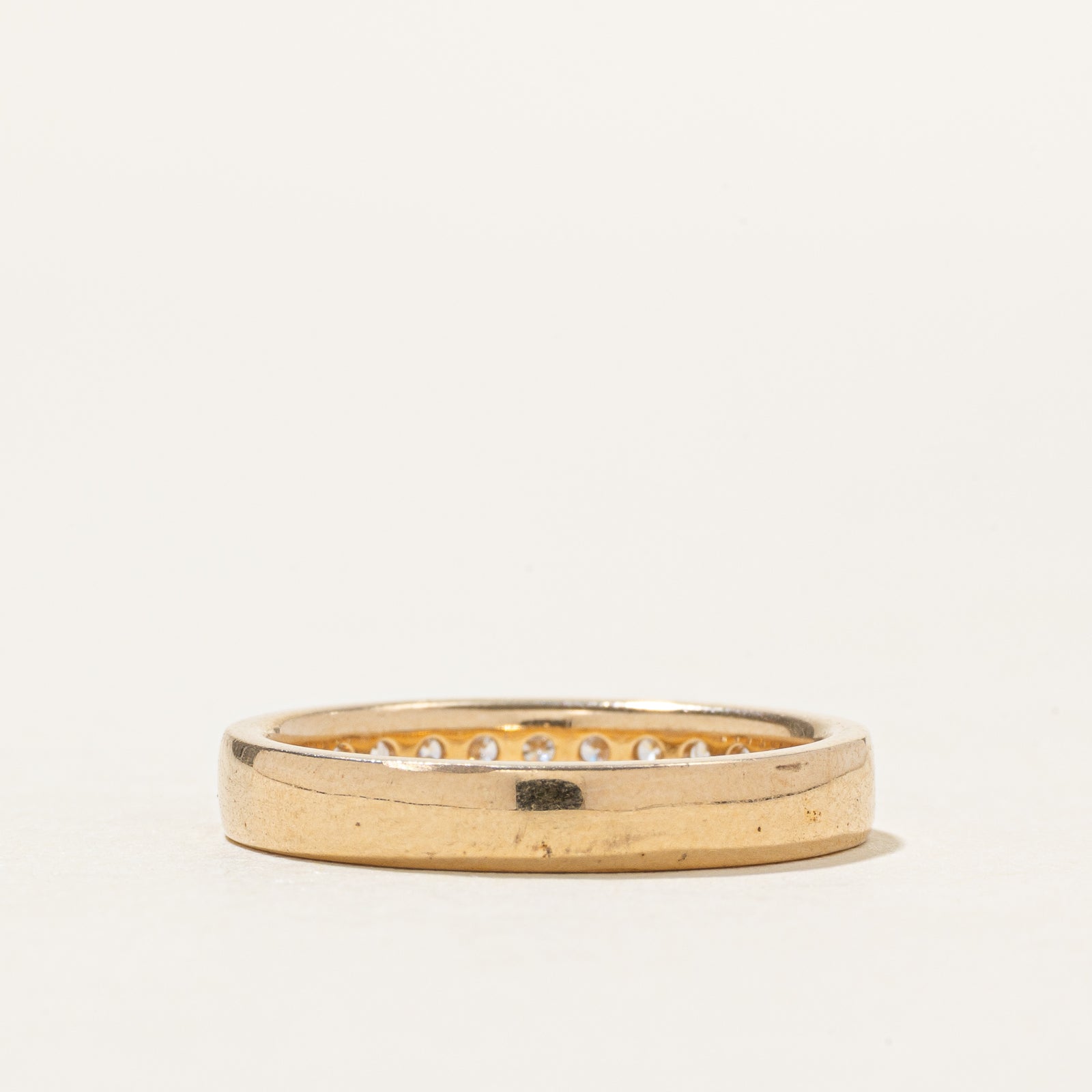 14k Semi Eternity Channel Set Diamond Band | 0.29ctw | 3.25mm | SZ 6.5