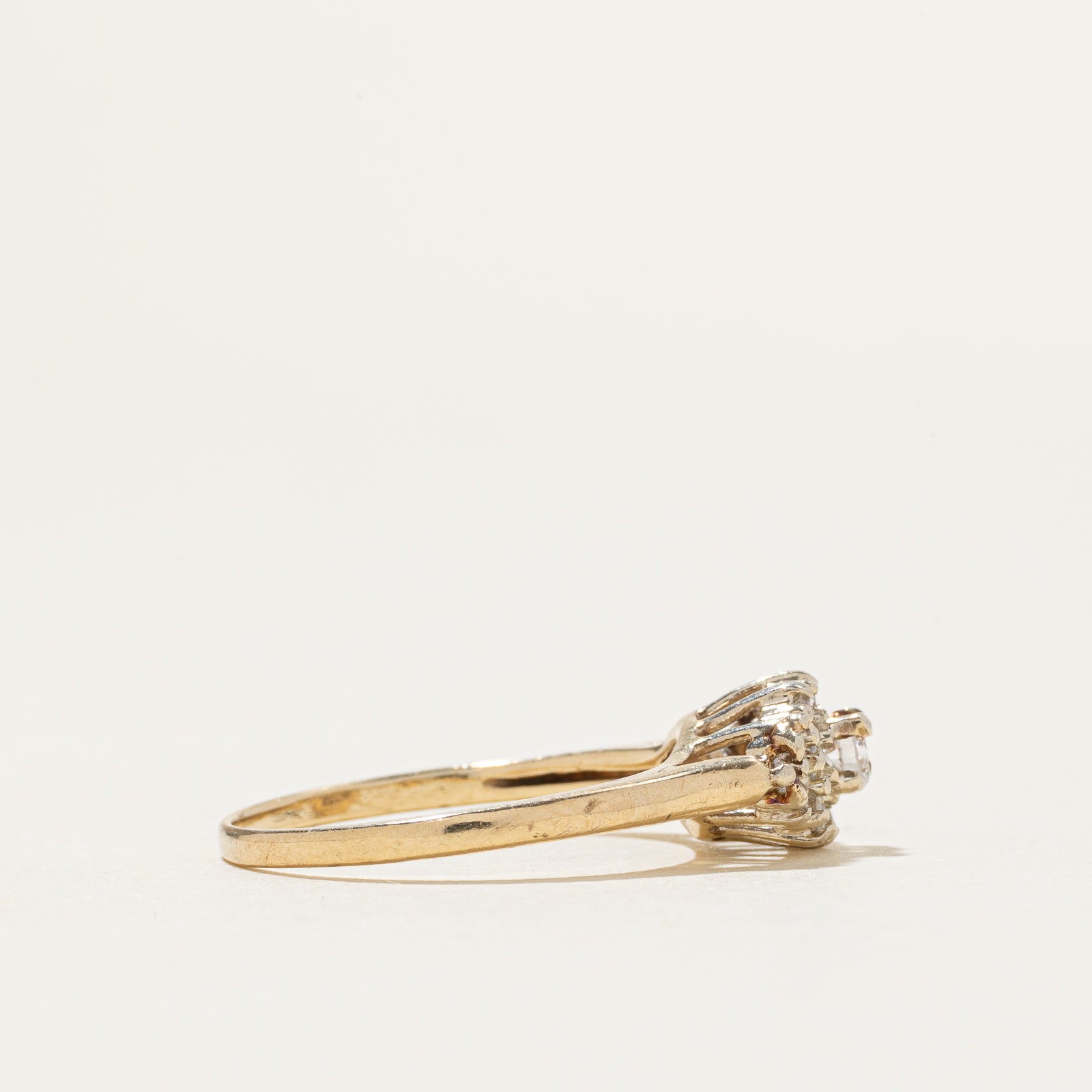 Diamond Marquise Shaped Cluster Ring | 0.27ctw | SZ 6