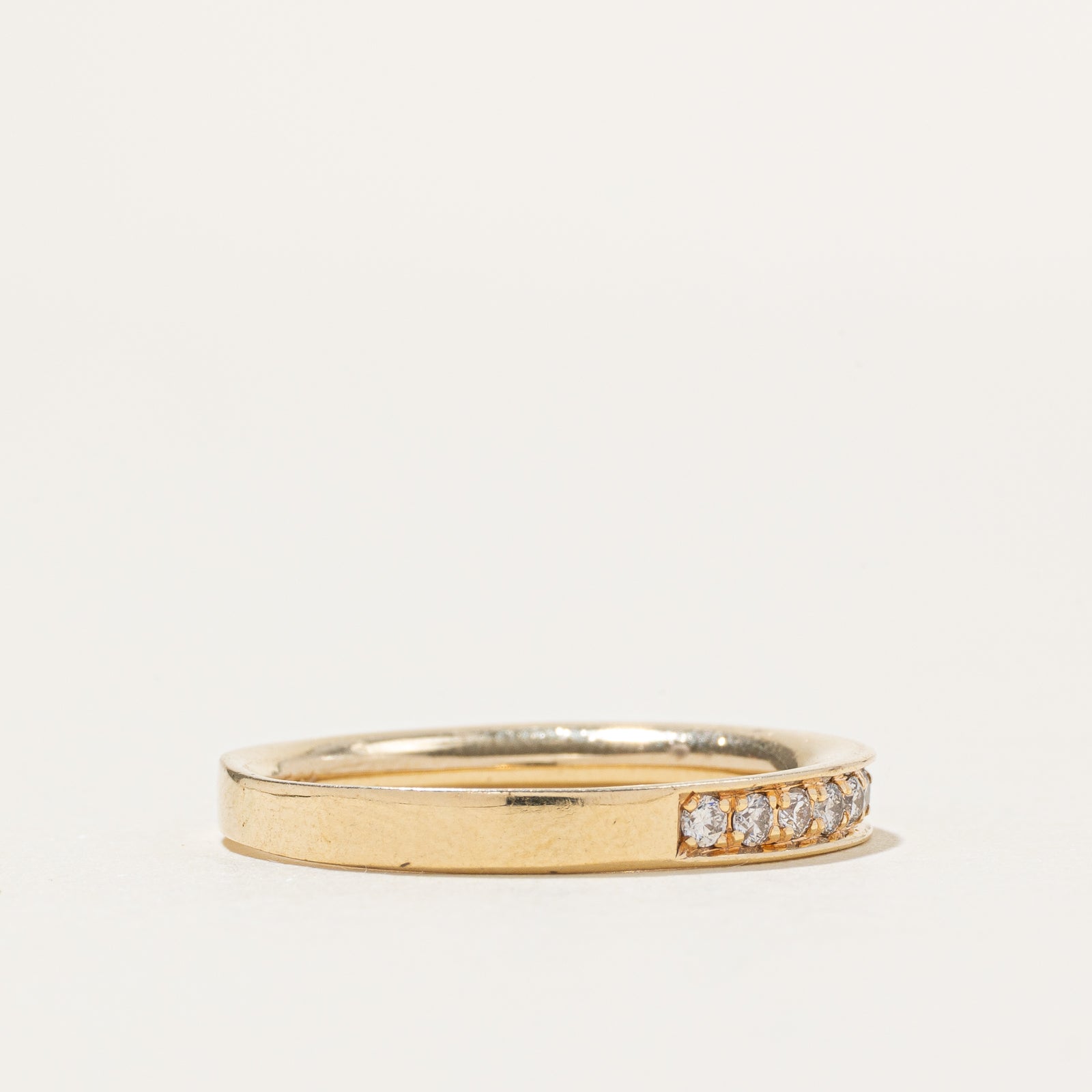14k Semi Eternity Diamond Band | 0.34ctw | 3mm | SZ 8