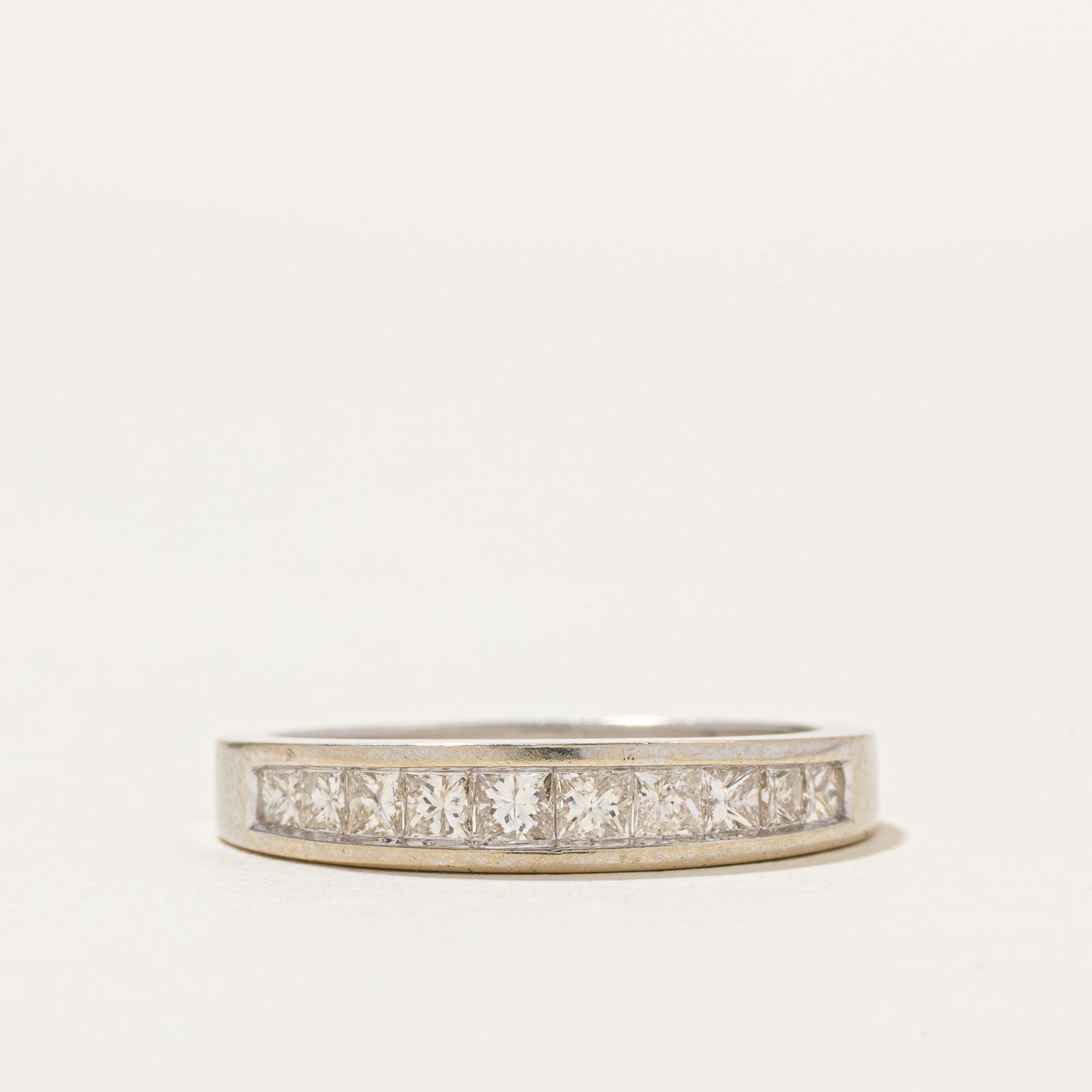 14k Semi Eternity Princess Cut Diamond Ring | 0.50ctw | SZ 6.75
