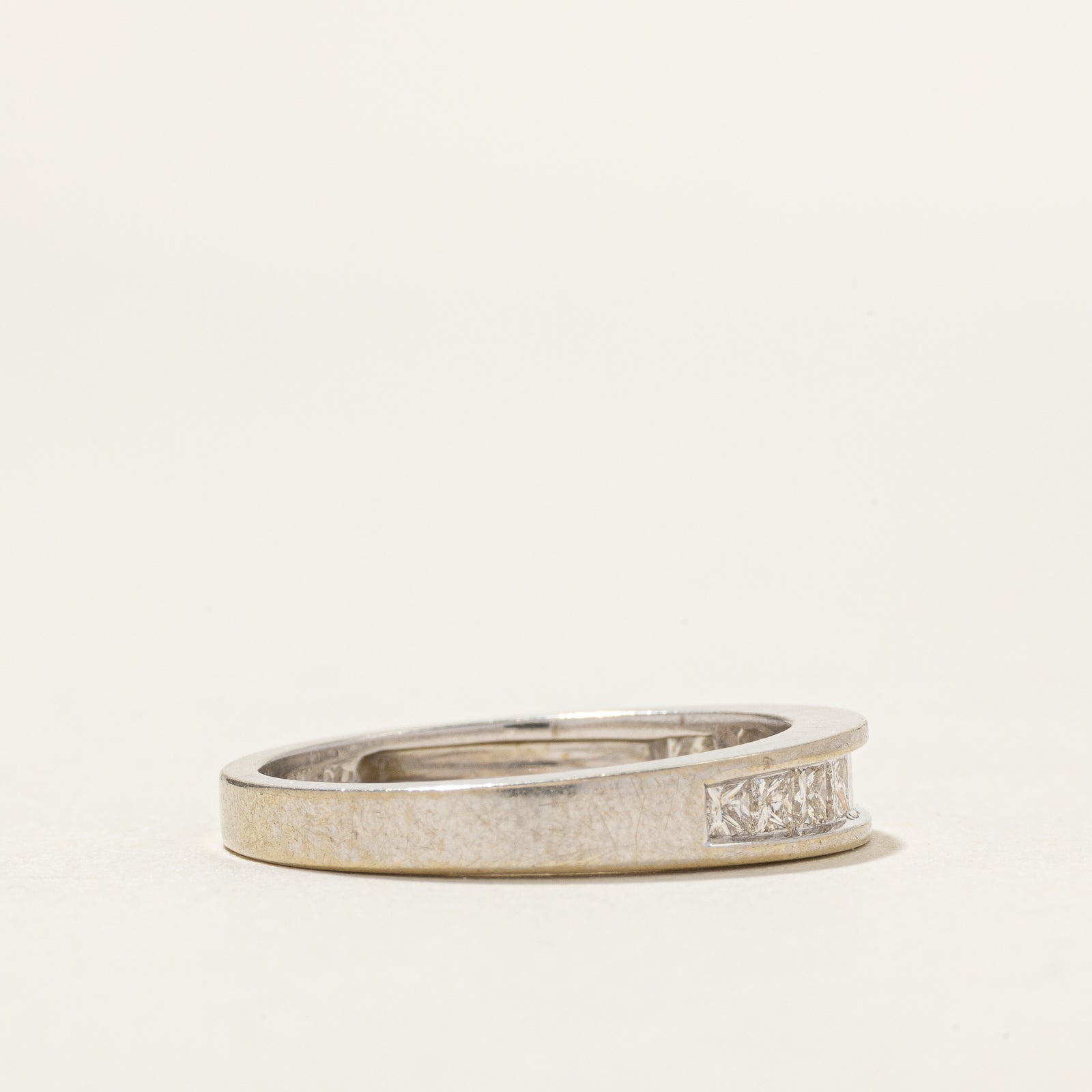 14k Semi Eternity Princess Cut Diamond Ring | 0.50ctw | SZ 6.75