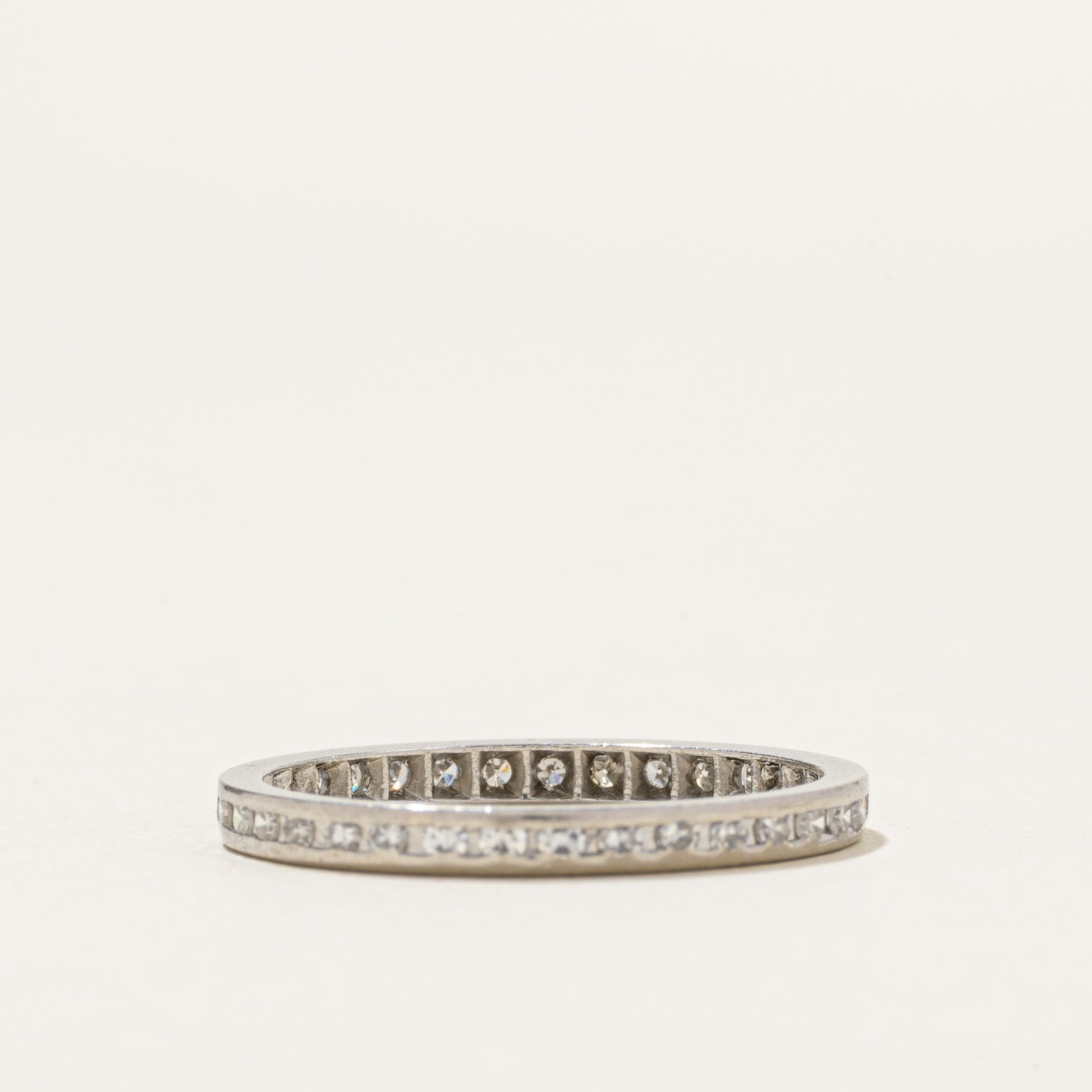 Platinum Eternity Diamond Band | 0.30ctw | 2mm | SZ 6.5