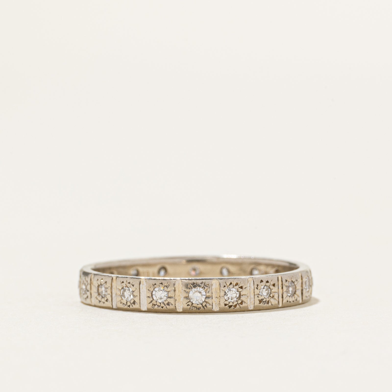 14k Star Set Eternity Diamond Band | 0.20ctw | 2.75mm | SZ 6.5