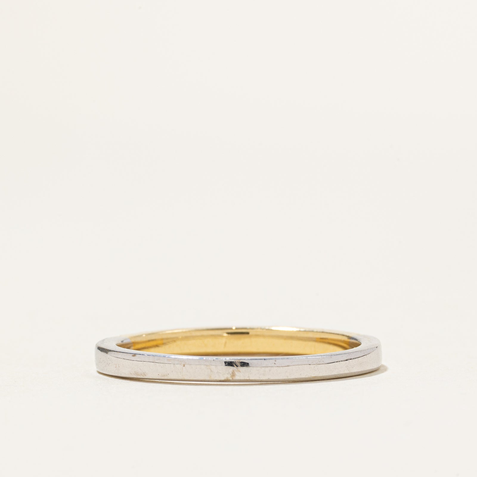 18k Two Tone Gold Semi Eternity Diamond Ring | 0.33ctw | SZ 9