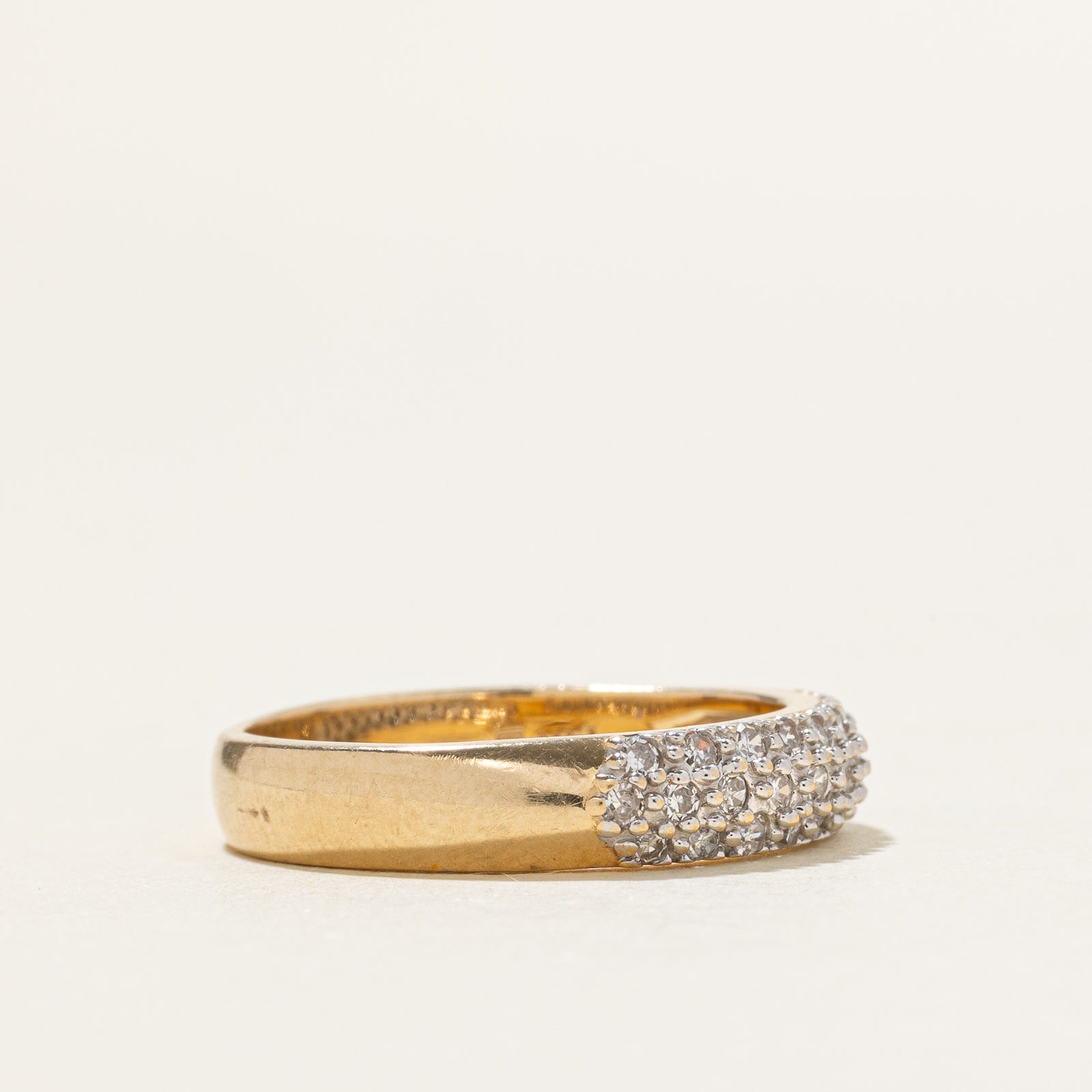 14k Pavé Set Diamond Band | 0.30ctw | SZ 6