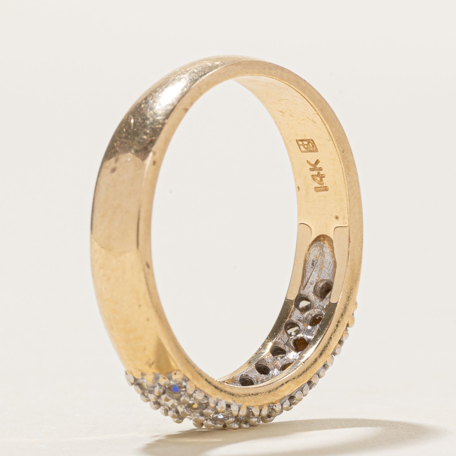 14k Pavé Set Diamond Band | 0.30ctw | SZ 6